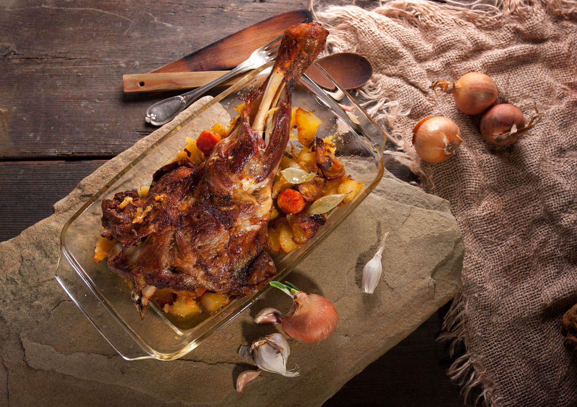 Roast Lamb, Moroccan Style