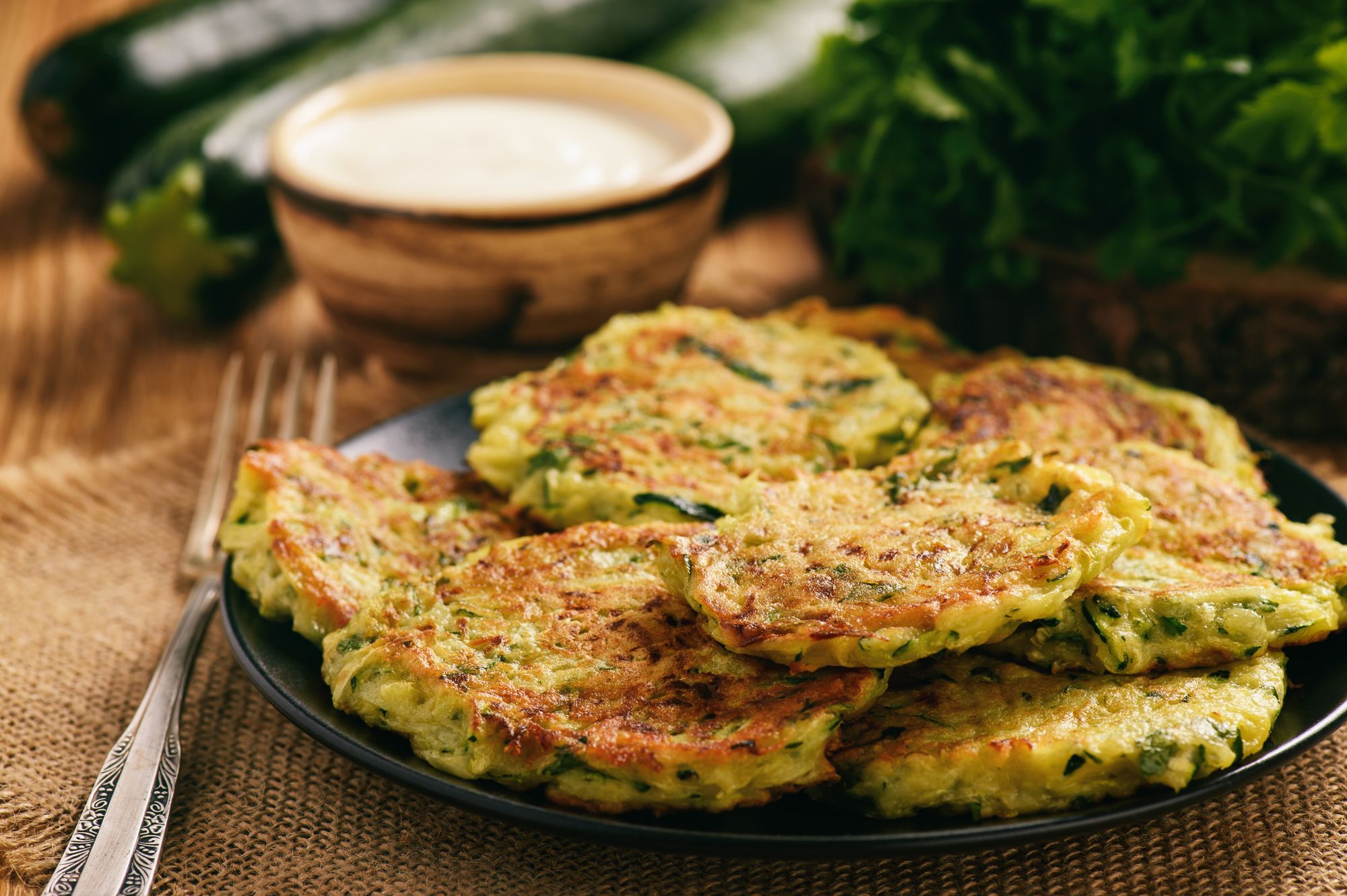 Sweetcorn and Courgette Brunch Fritters