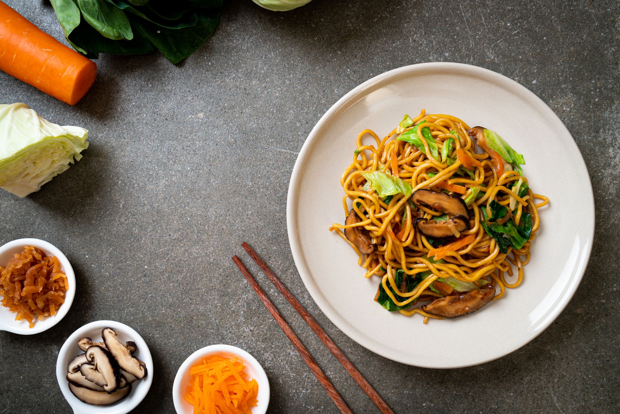 Miso Mushrooms with Udon Noodles