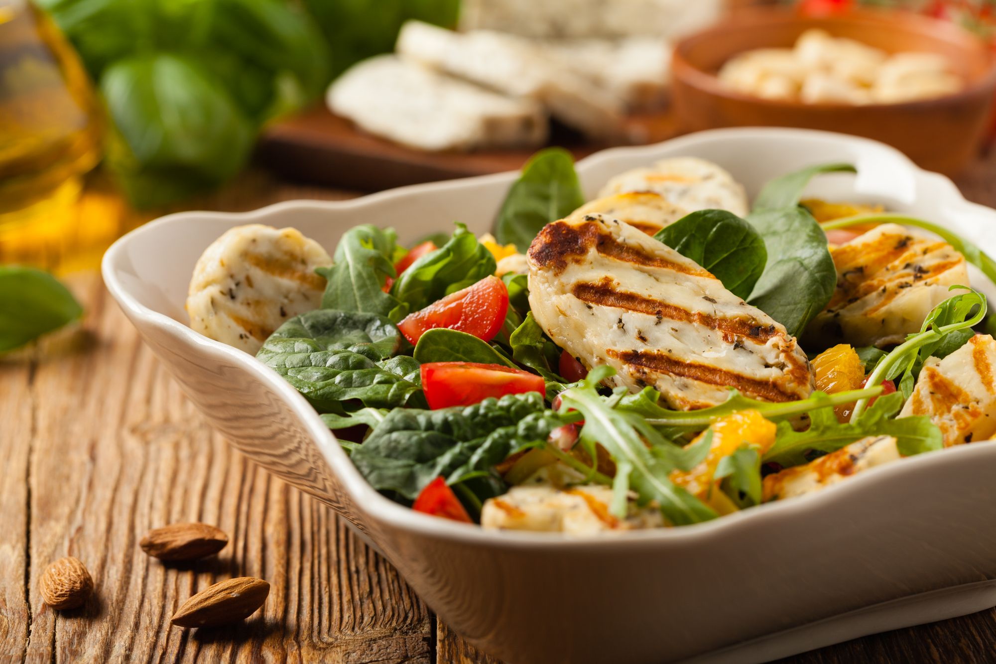 Halloumi and Grapefruit Salad