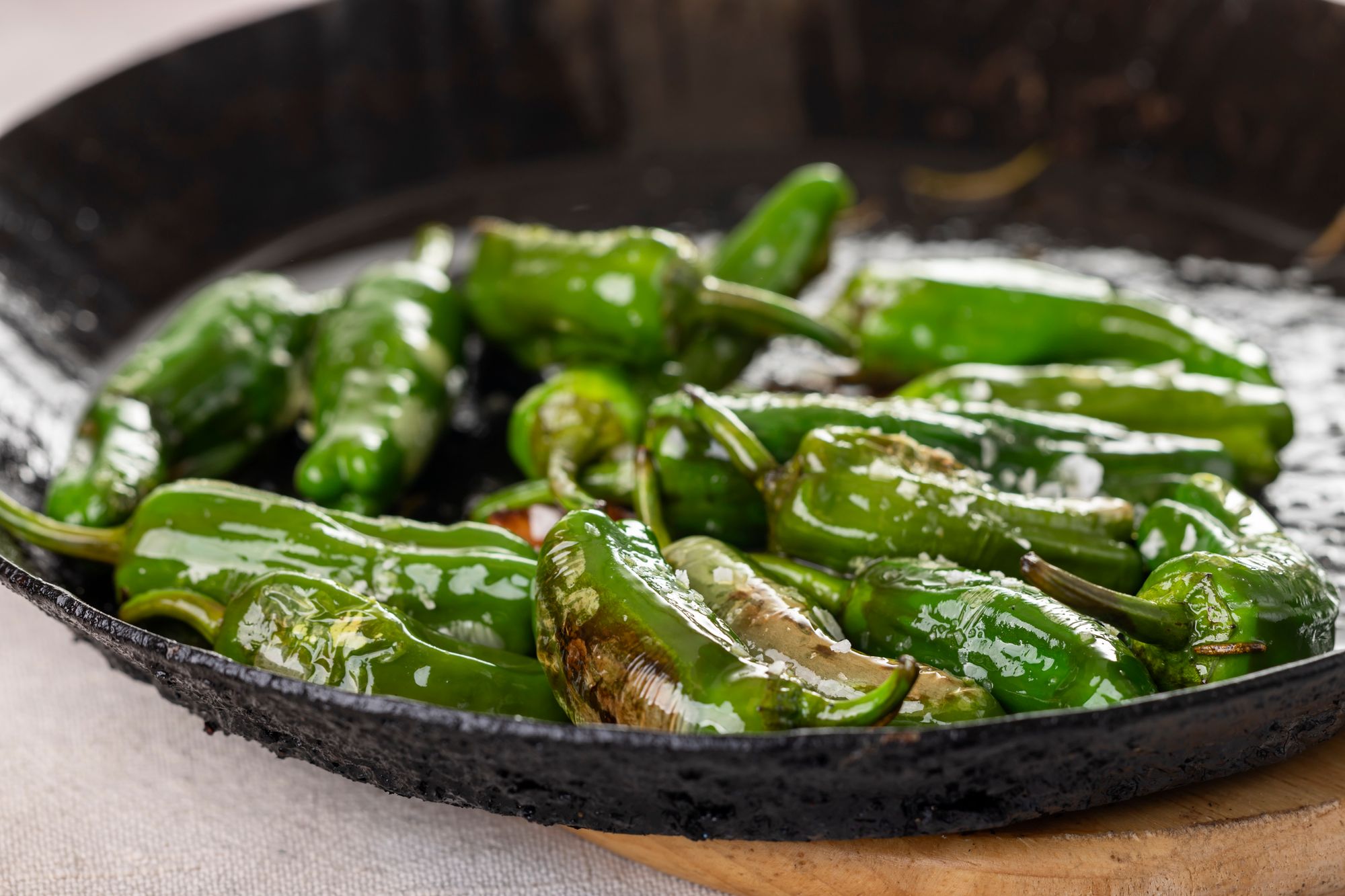 Perfect Padron Peppers Side