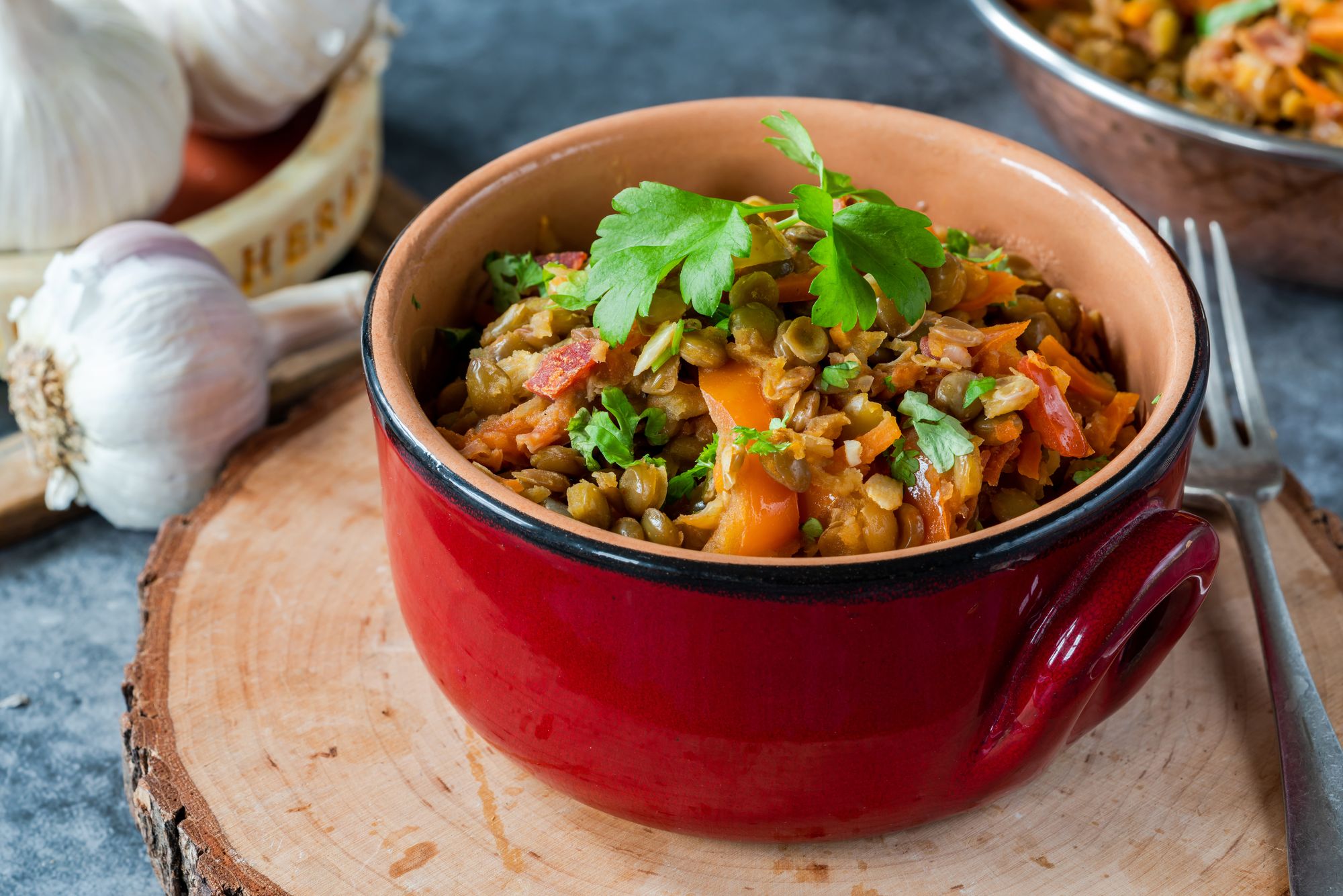 Leftover Ham and Lentil Stew