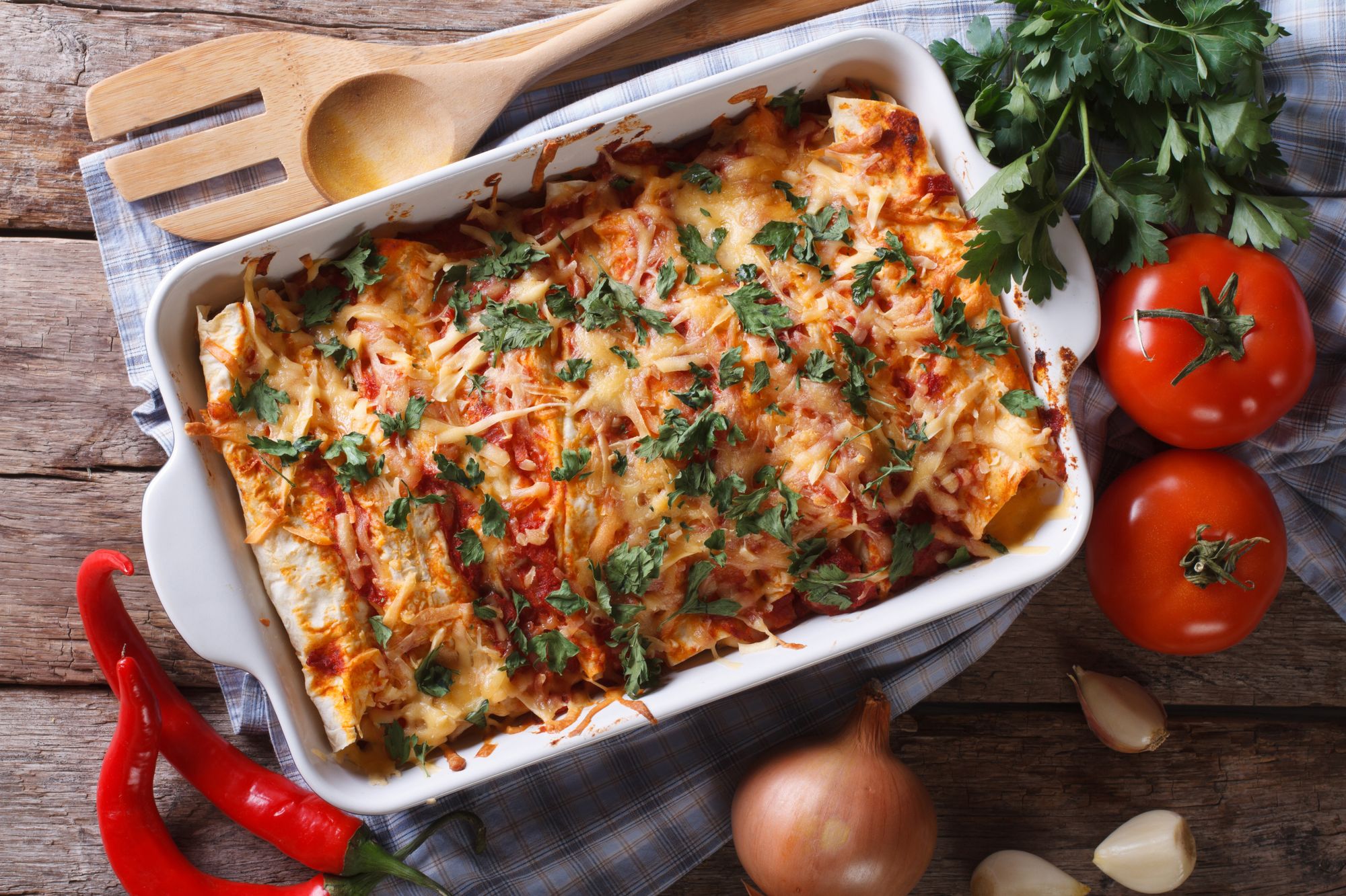 Chicken and Black Bean Enchiladas