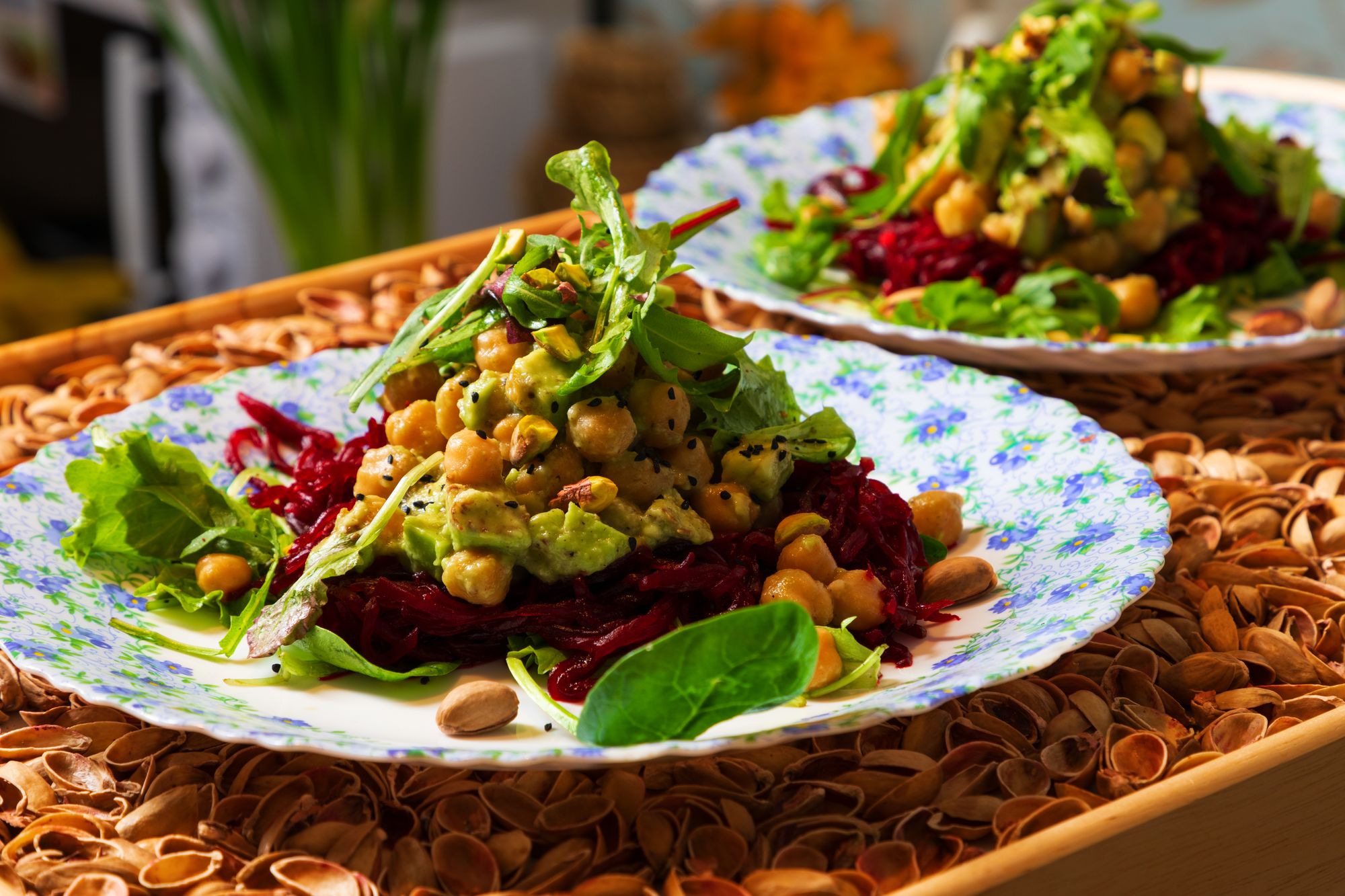 Roast Golden Beetroot with Za’atar and Chickpeas