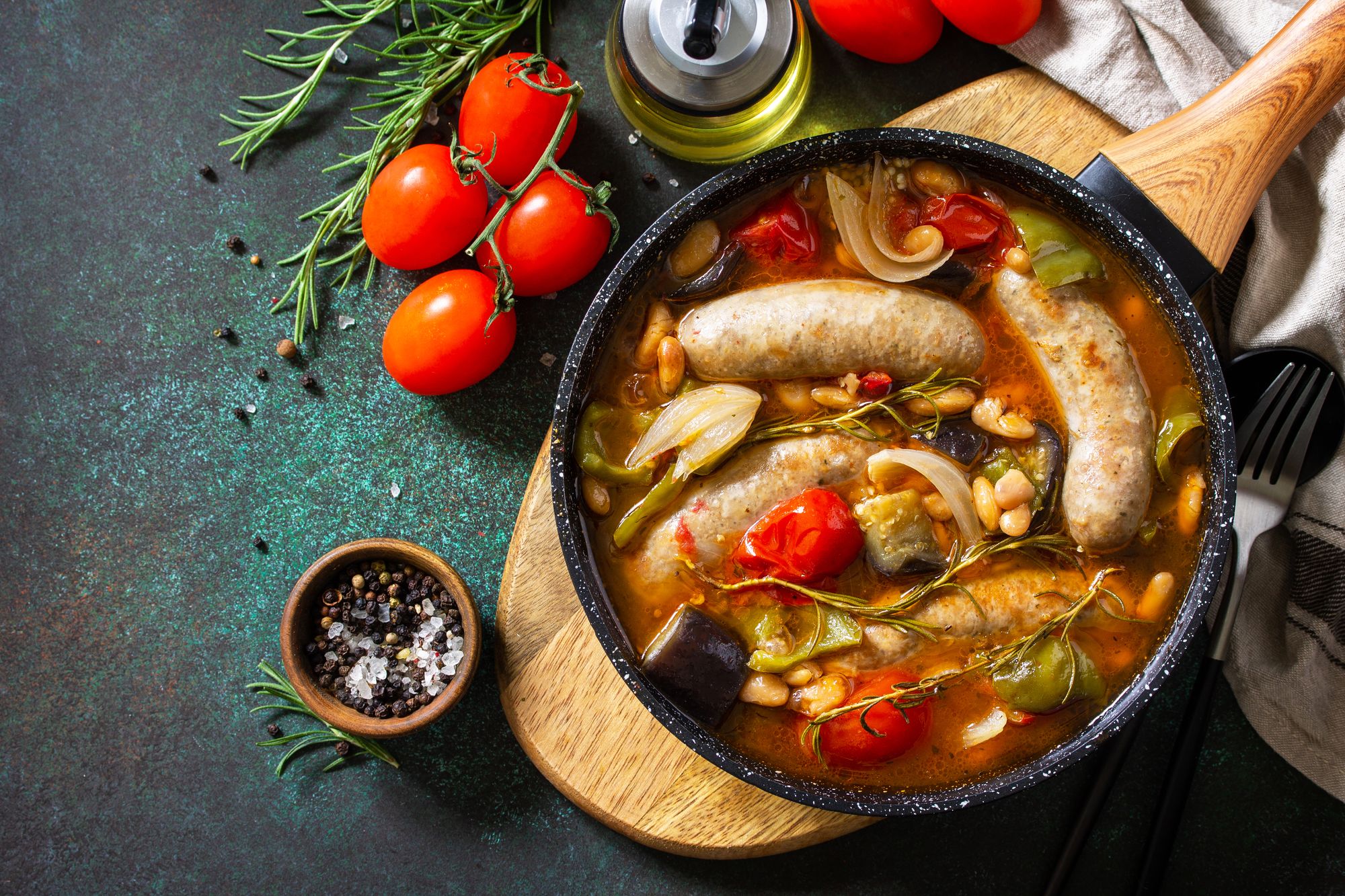 Sausage and Bean Hotpot