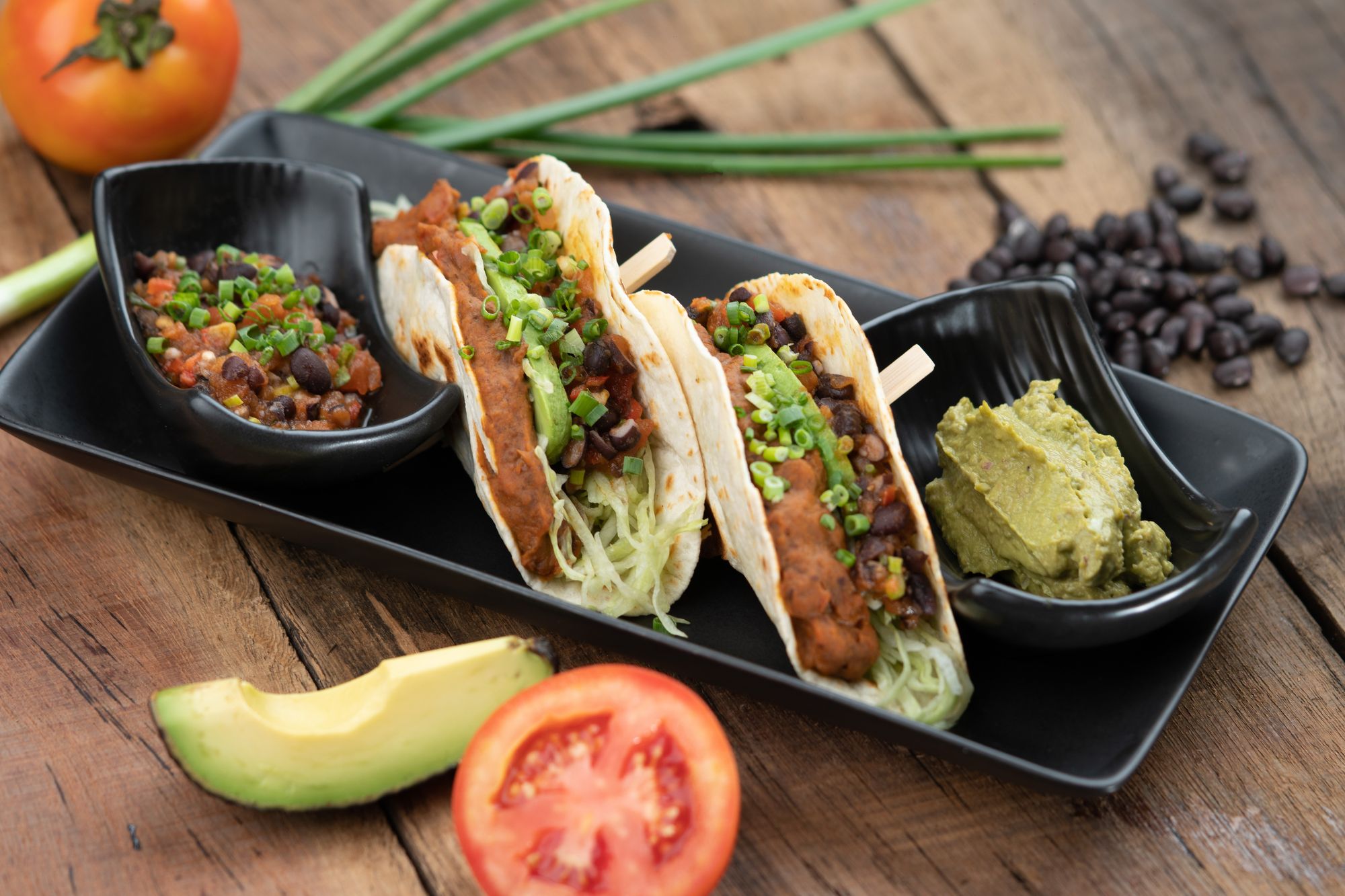 Smoky Black Bean Tacos
