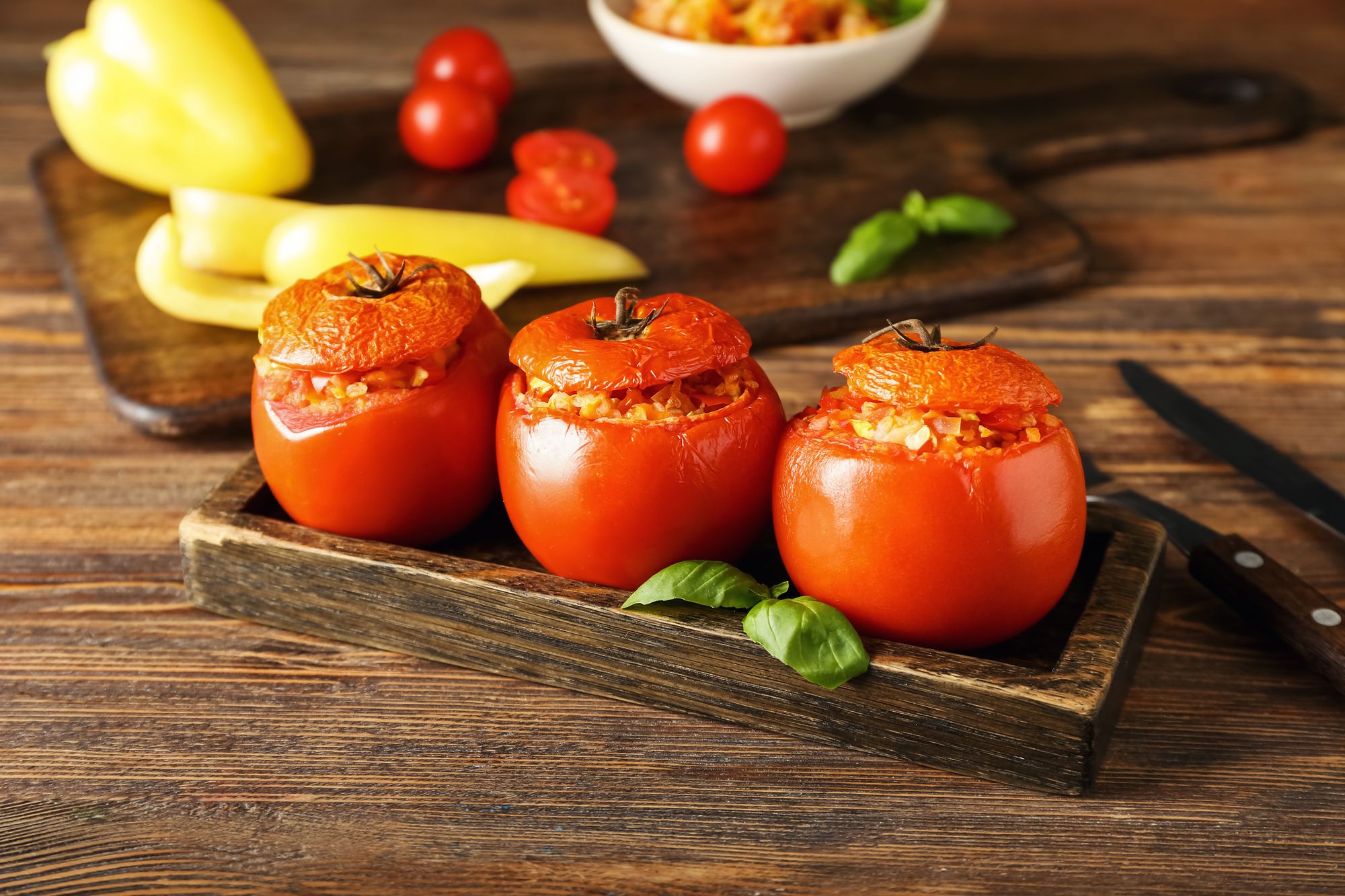 Lamb-Stuffed Tomatoes