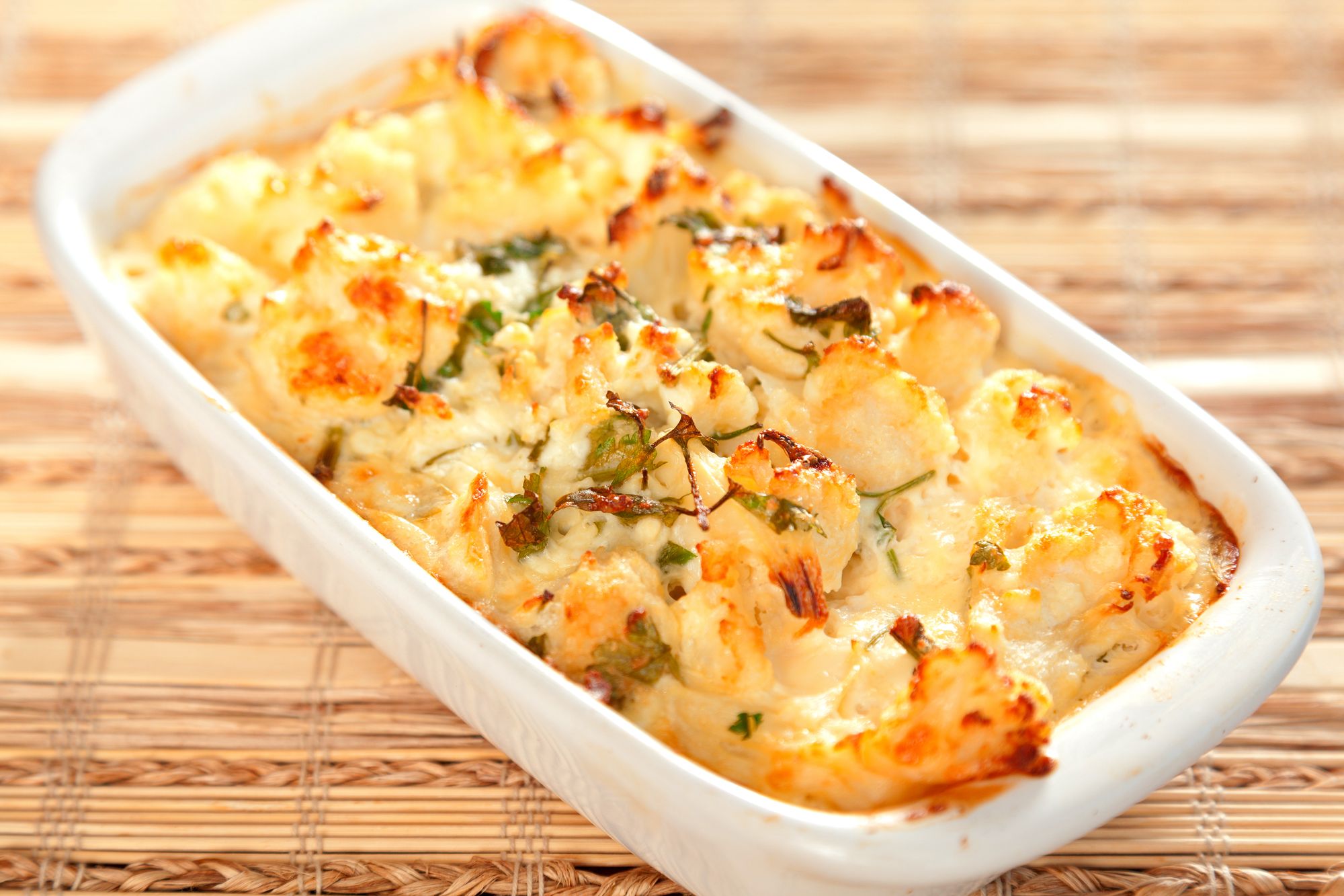 Four Cheese and Truffle Gratin of Cauliflower