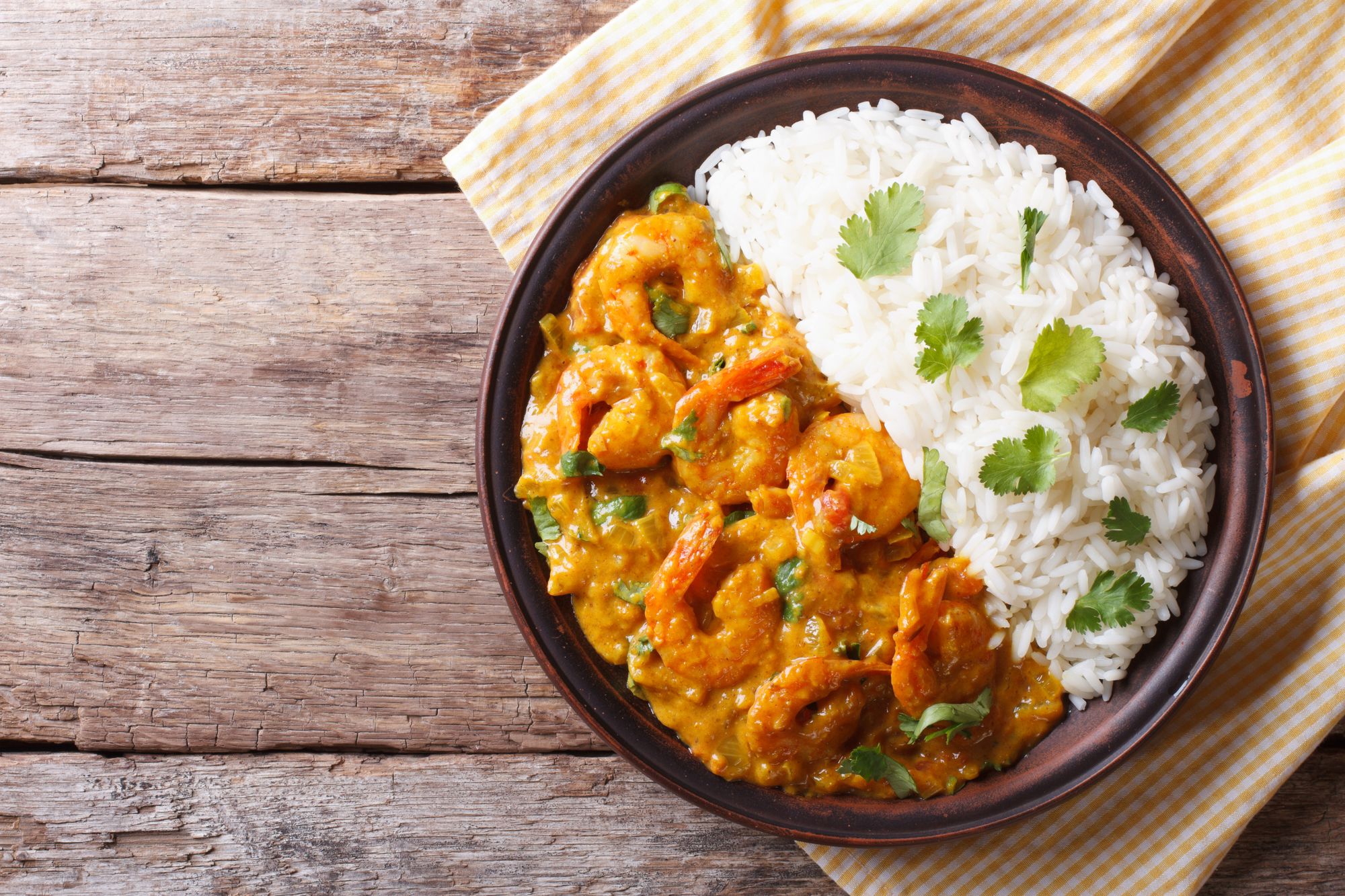 Salmon Curry with Prawns and Almonds