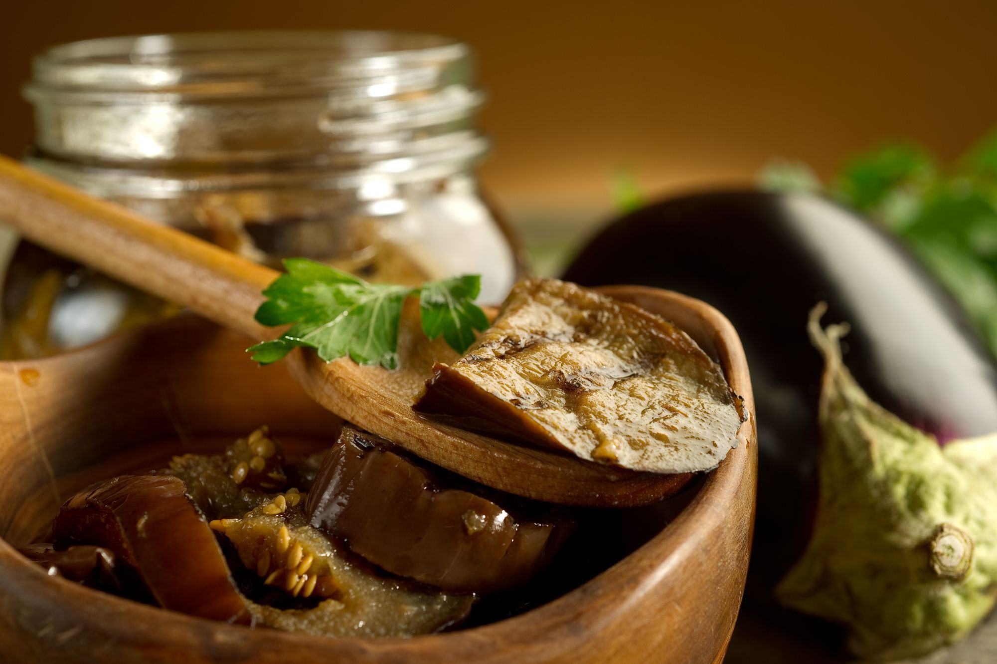 Moroccan Eggplant and Chickpea Salad
