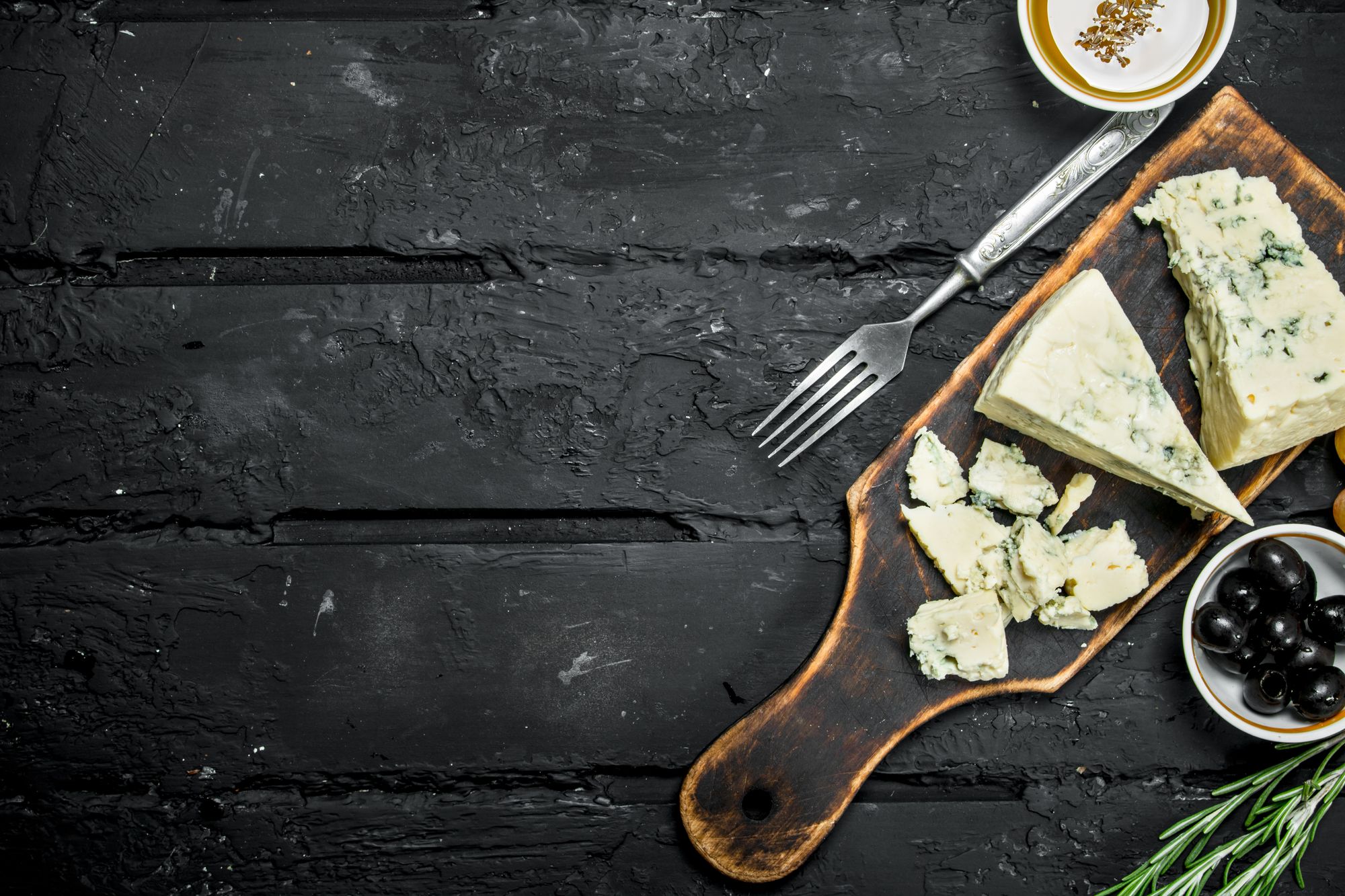 Blue Cheese, Tapenade, and Tortilla Spirals