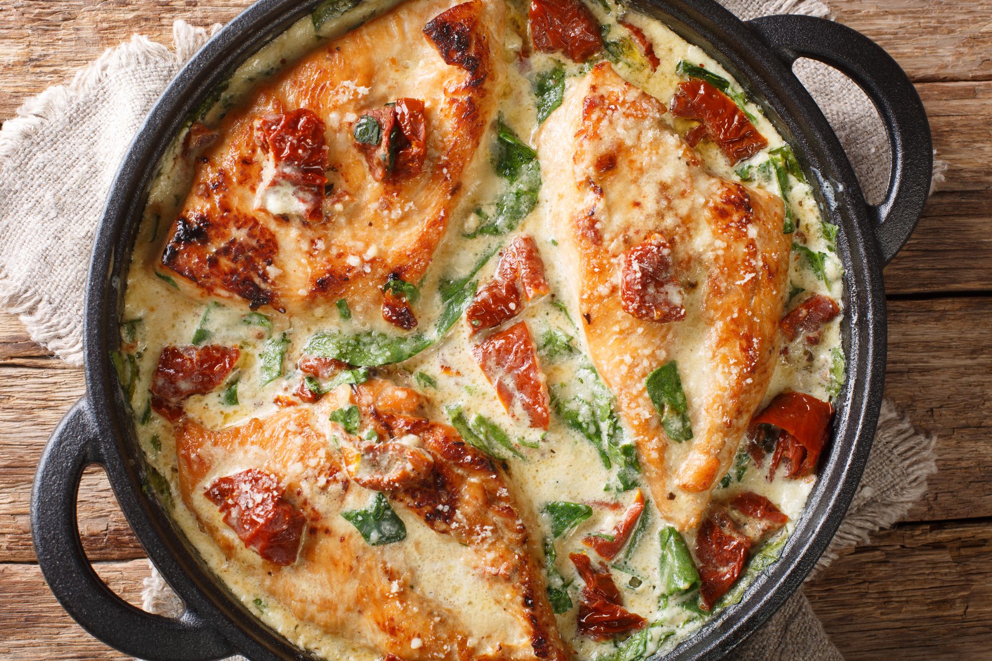 Baked Chicken Breast with Cream Cheese and Spinach