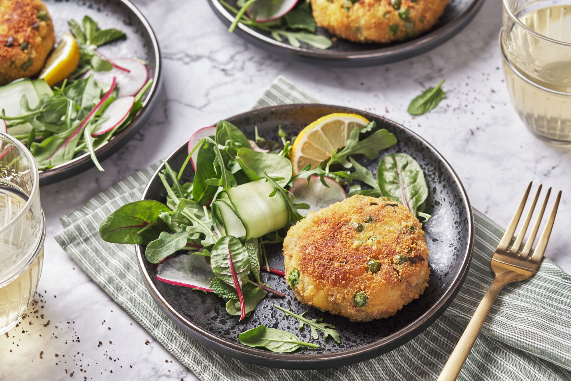 White Fish and Pea Fritters