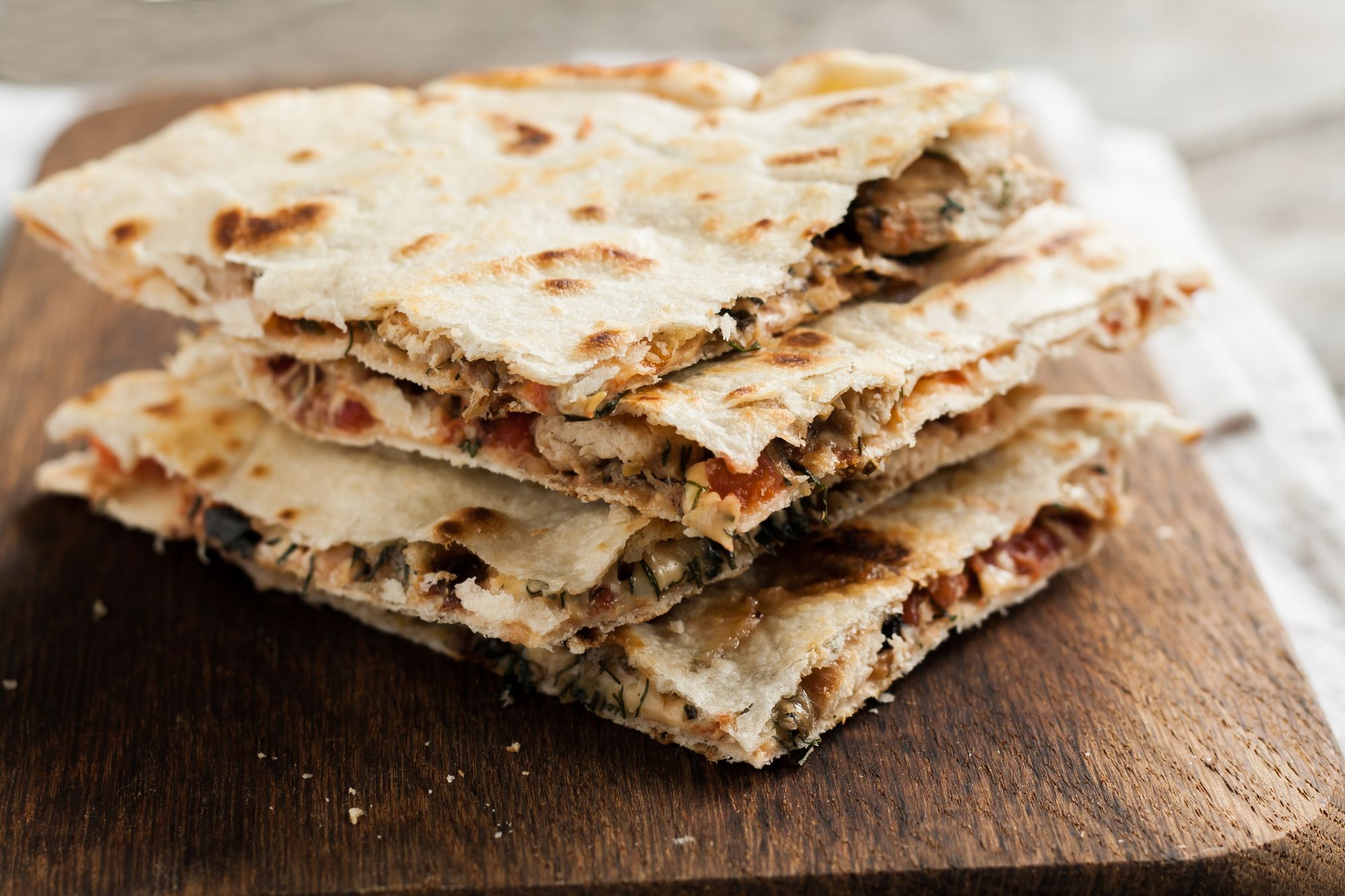 Leek and Bacon Quesadillas