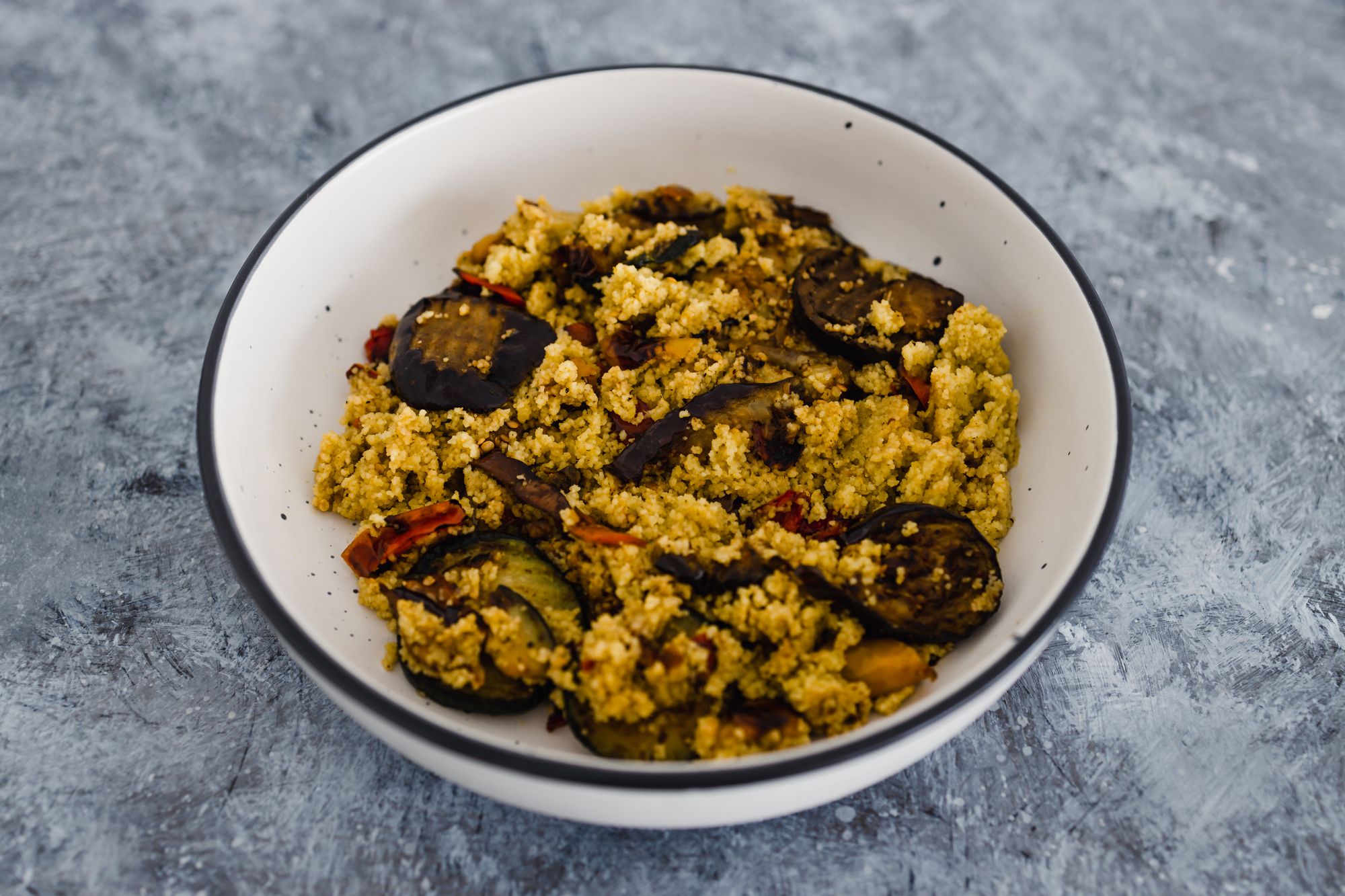 Charred Baby Eggplant with Buckwheat