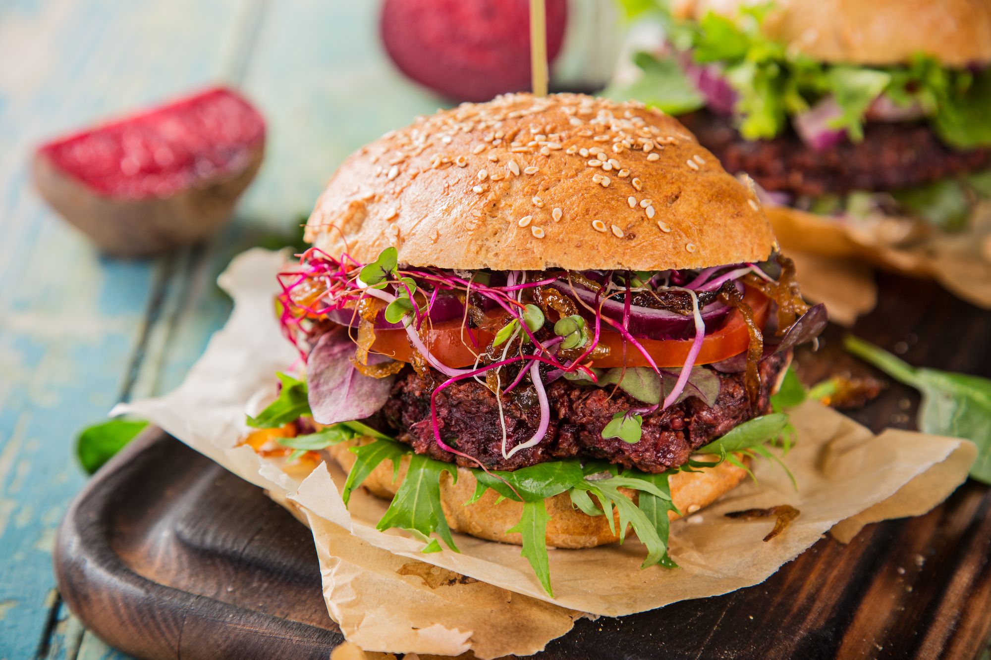Quinoa and Beet Burgers
