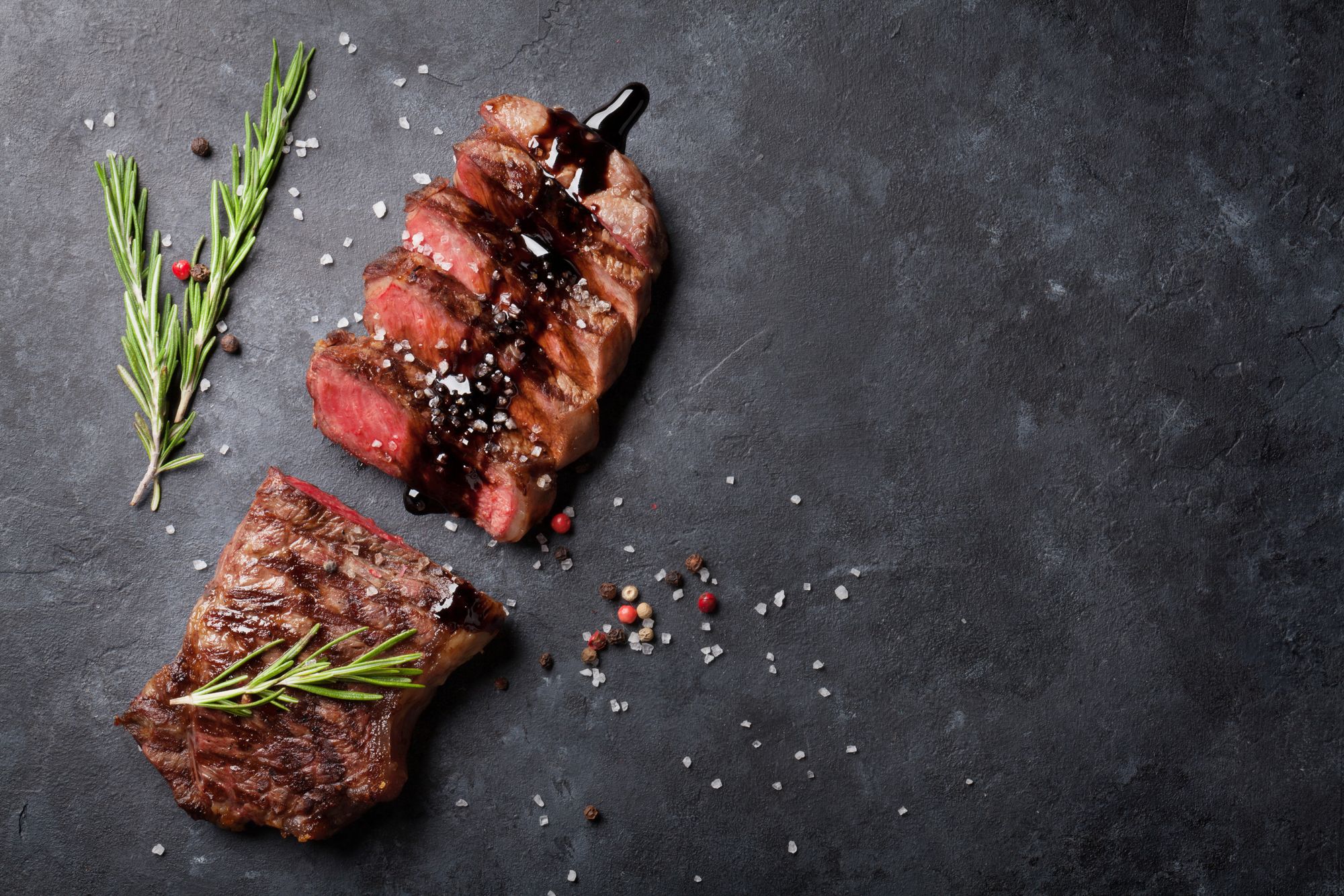 Steak with Black Garlic Puree