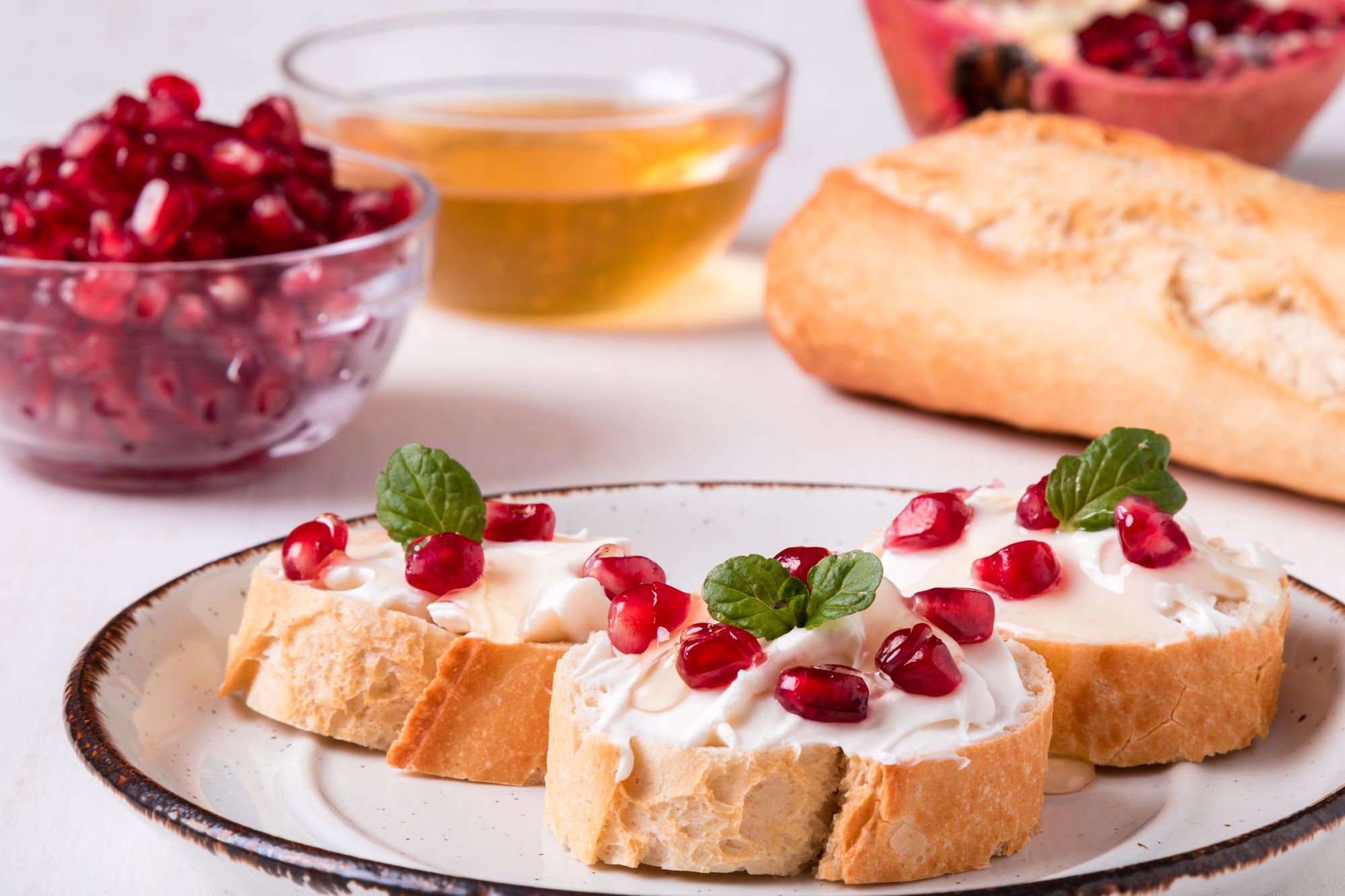 Goat’s Cheese Platter with Pomegranate and Chive