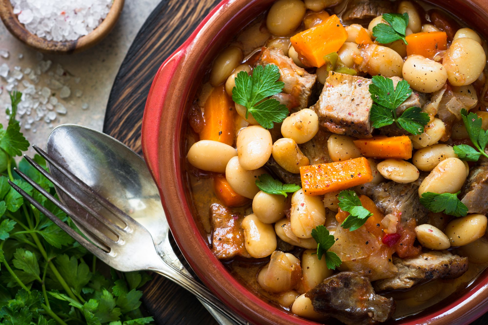 French Braised Lamb and Beans