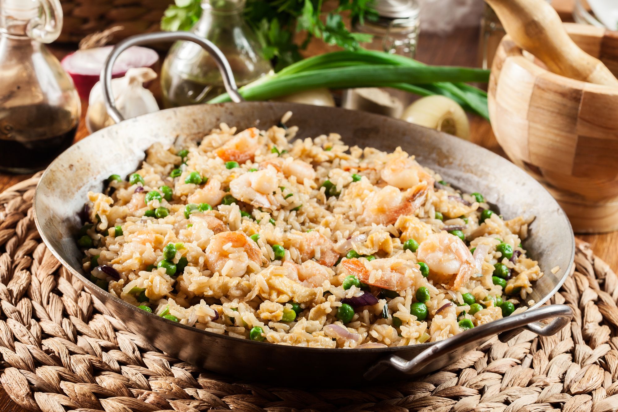 Thai-Style Fried Rice with Prawns