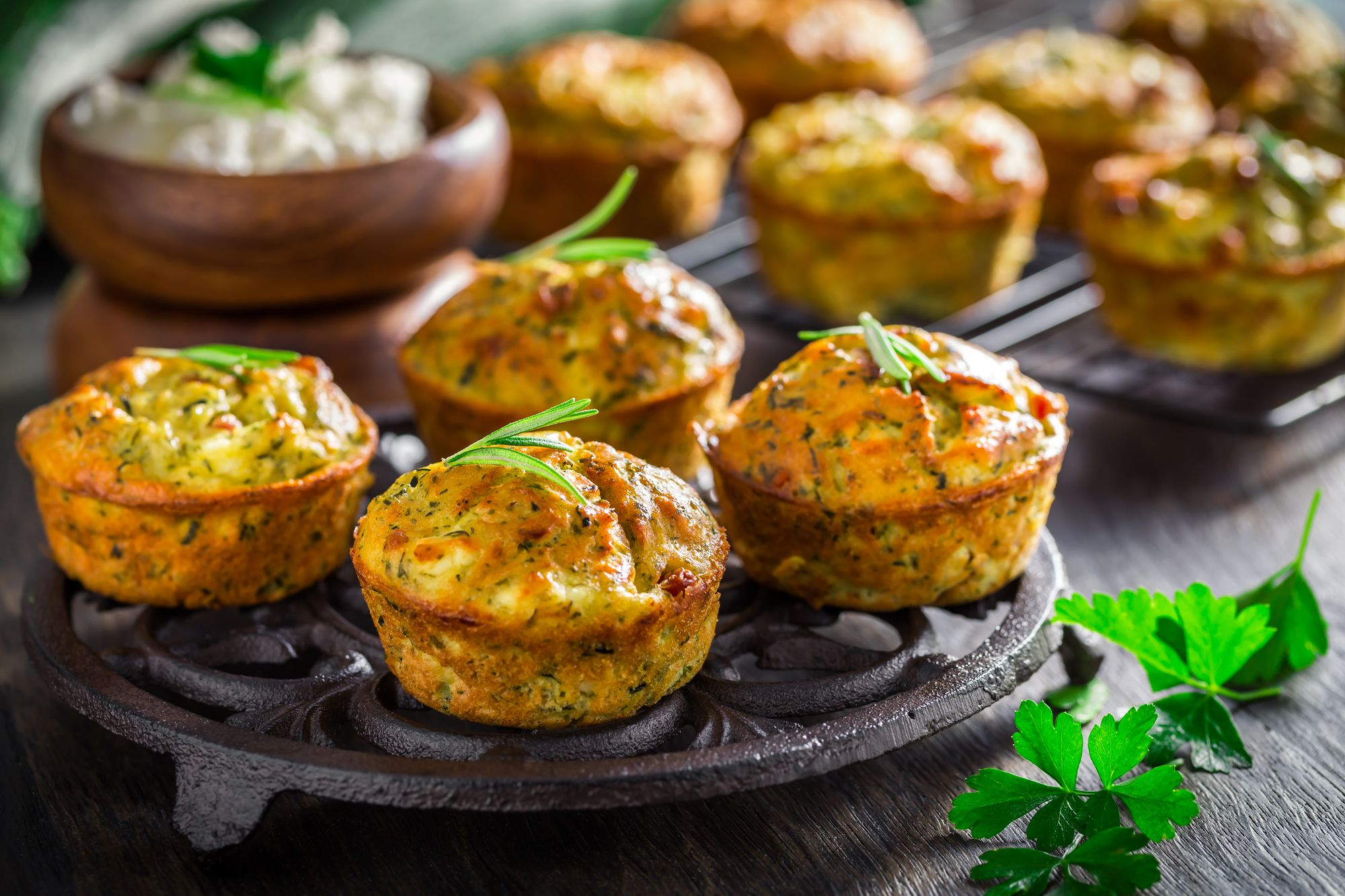 Feta and Courgette Bakes