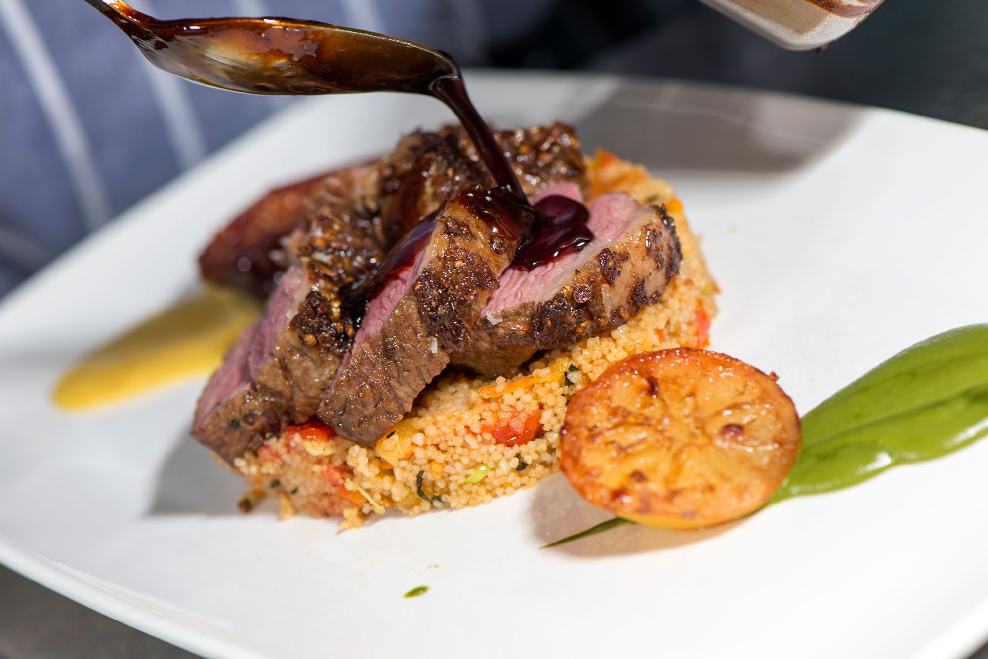 Lamb with Spelt and Kale