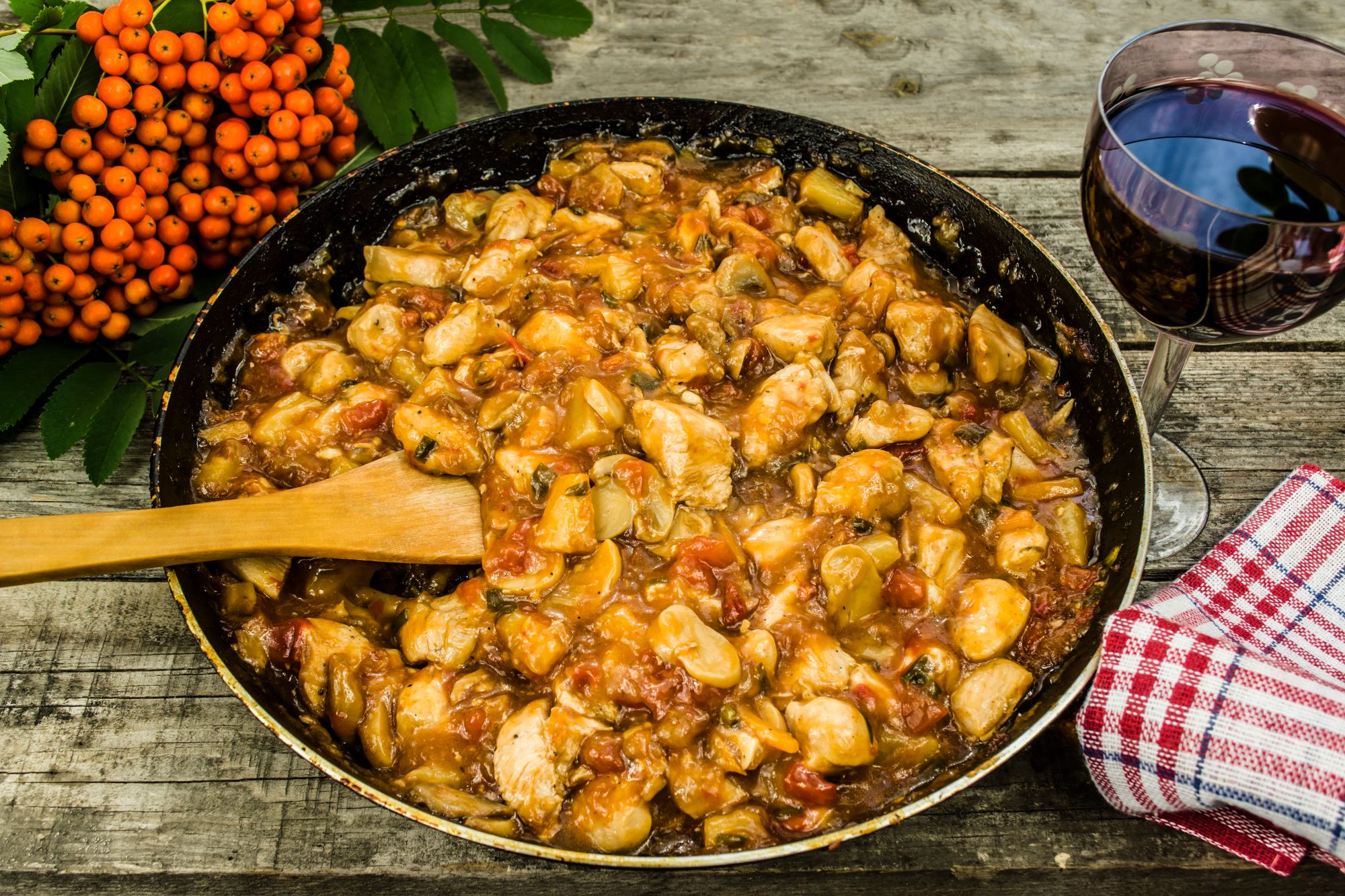 Chicken, Bean and Mushroom Casserole