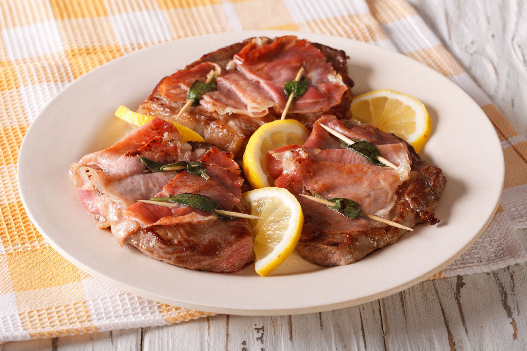 Pork Saltimbocca with Garlic Potatoes