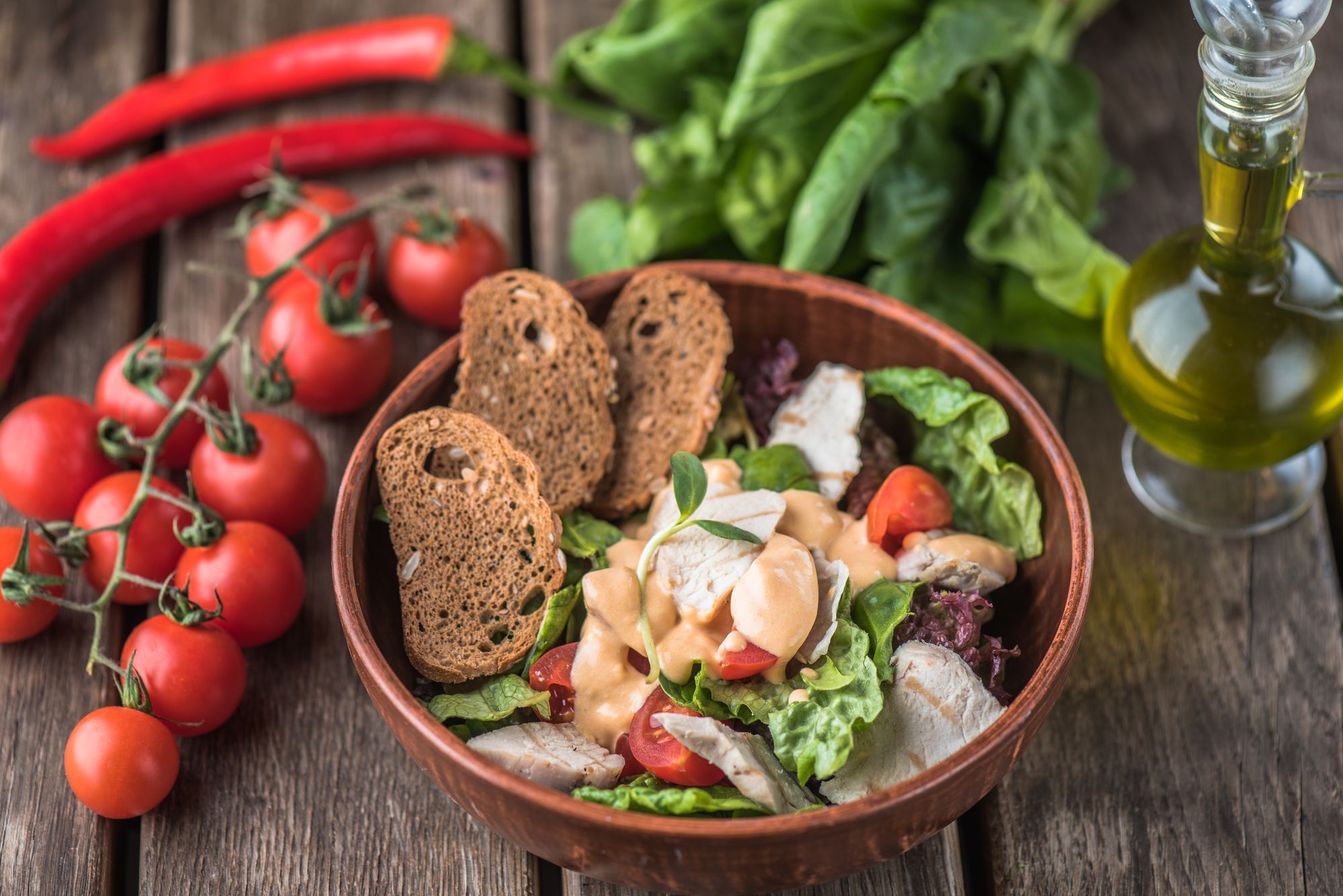 Warm Duck Salad with Poached Egg