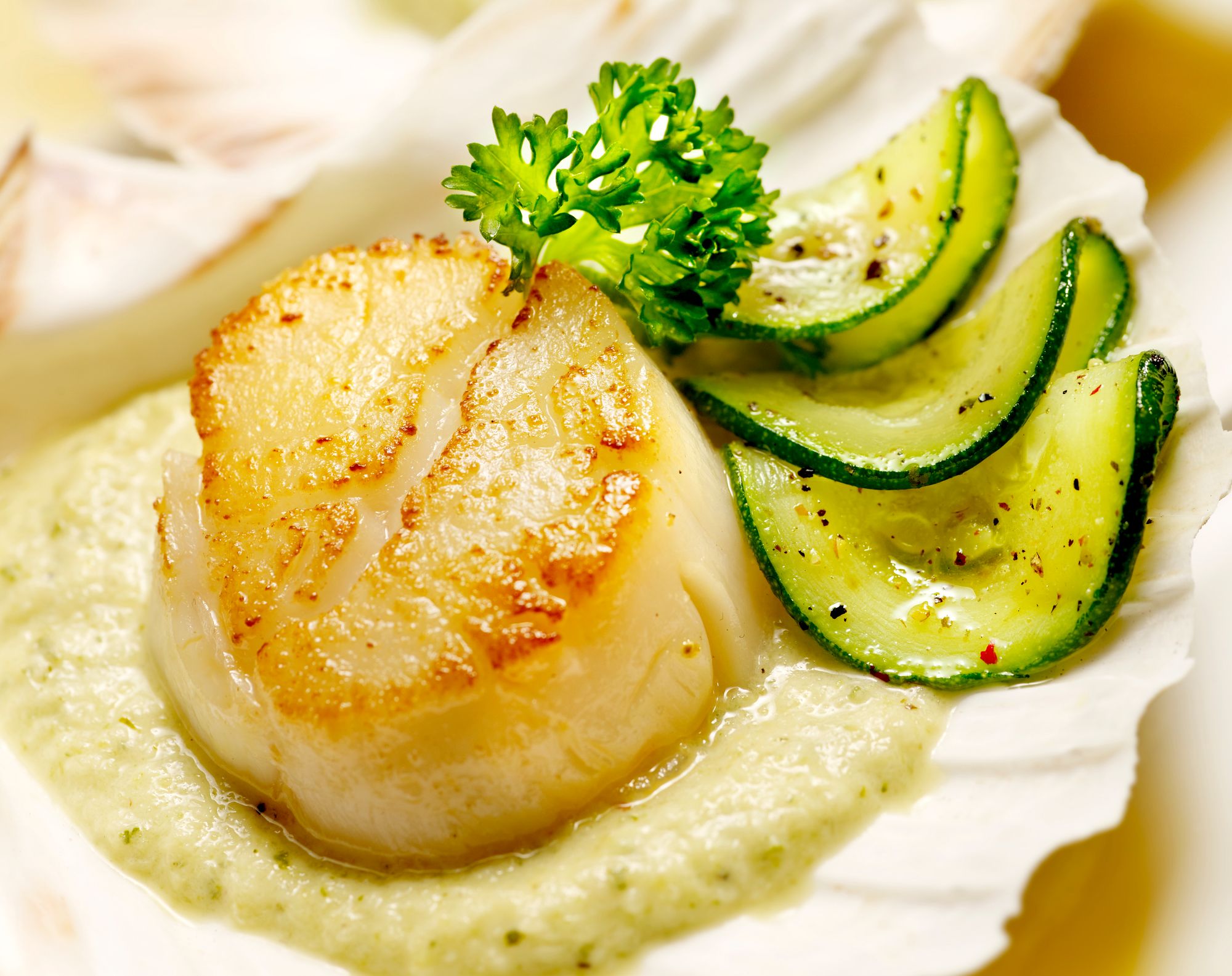 Scallops with Zucchini and Brown Butter