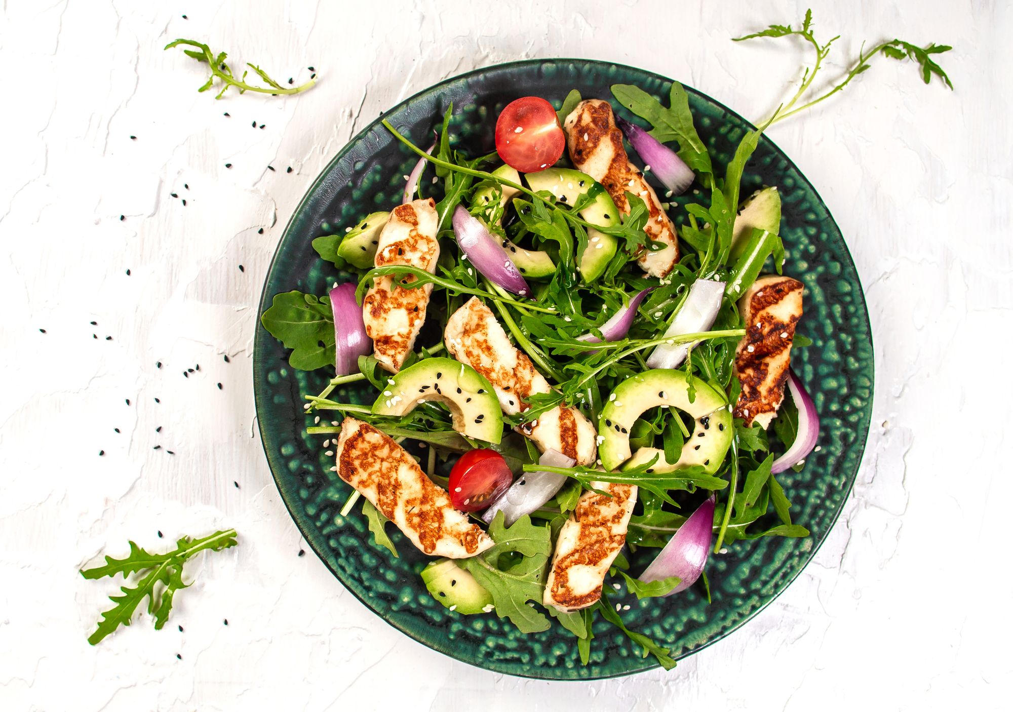 Halloumi and Hispi Salad
