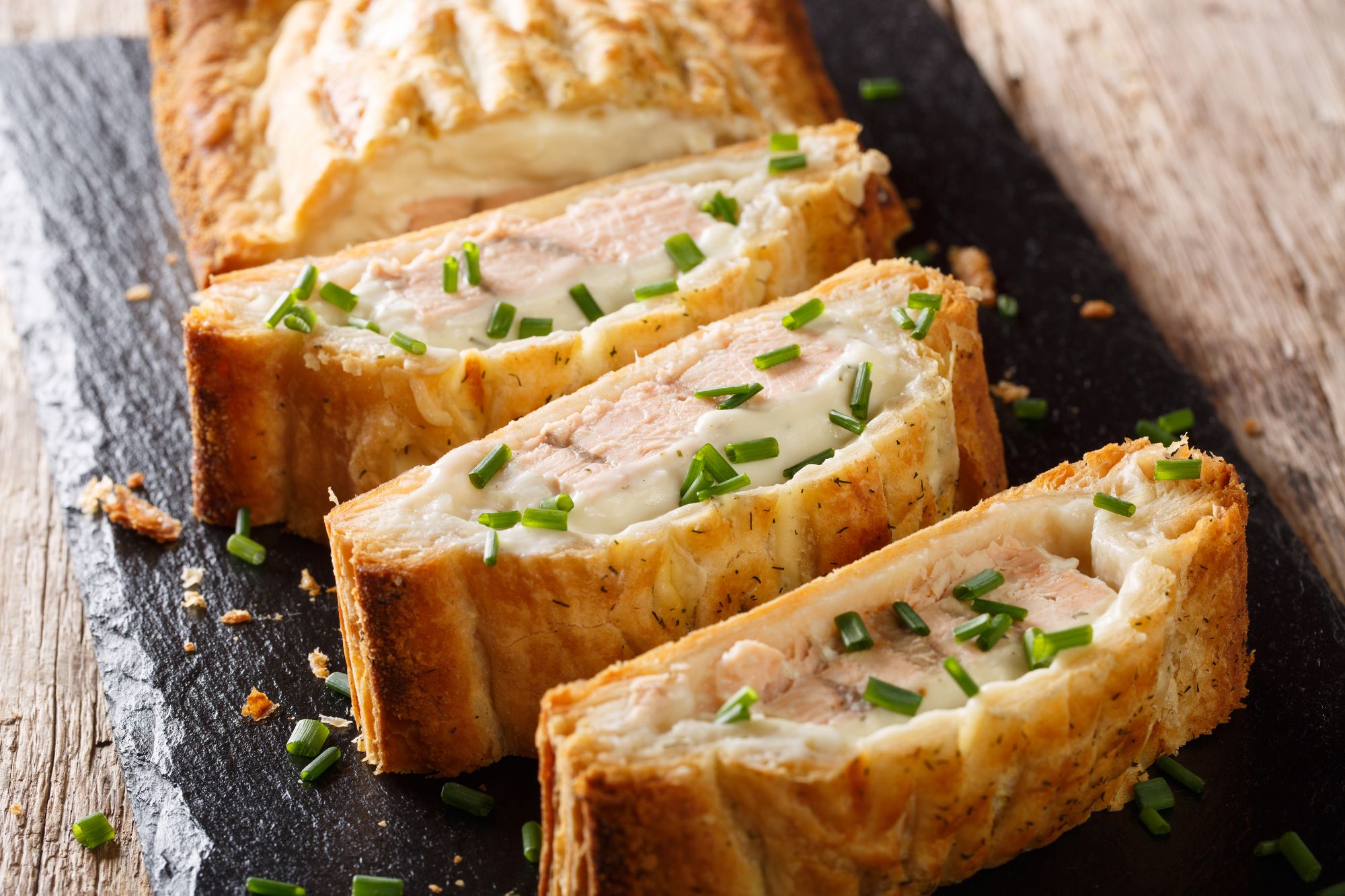 Savoury Strudel with Smoked Salmon and Leeks