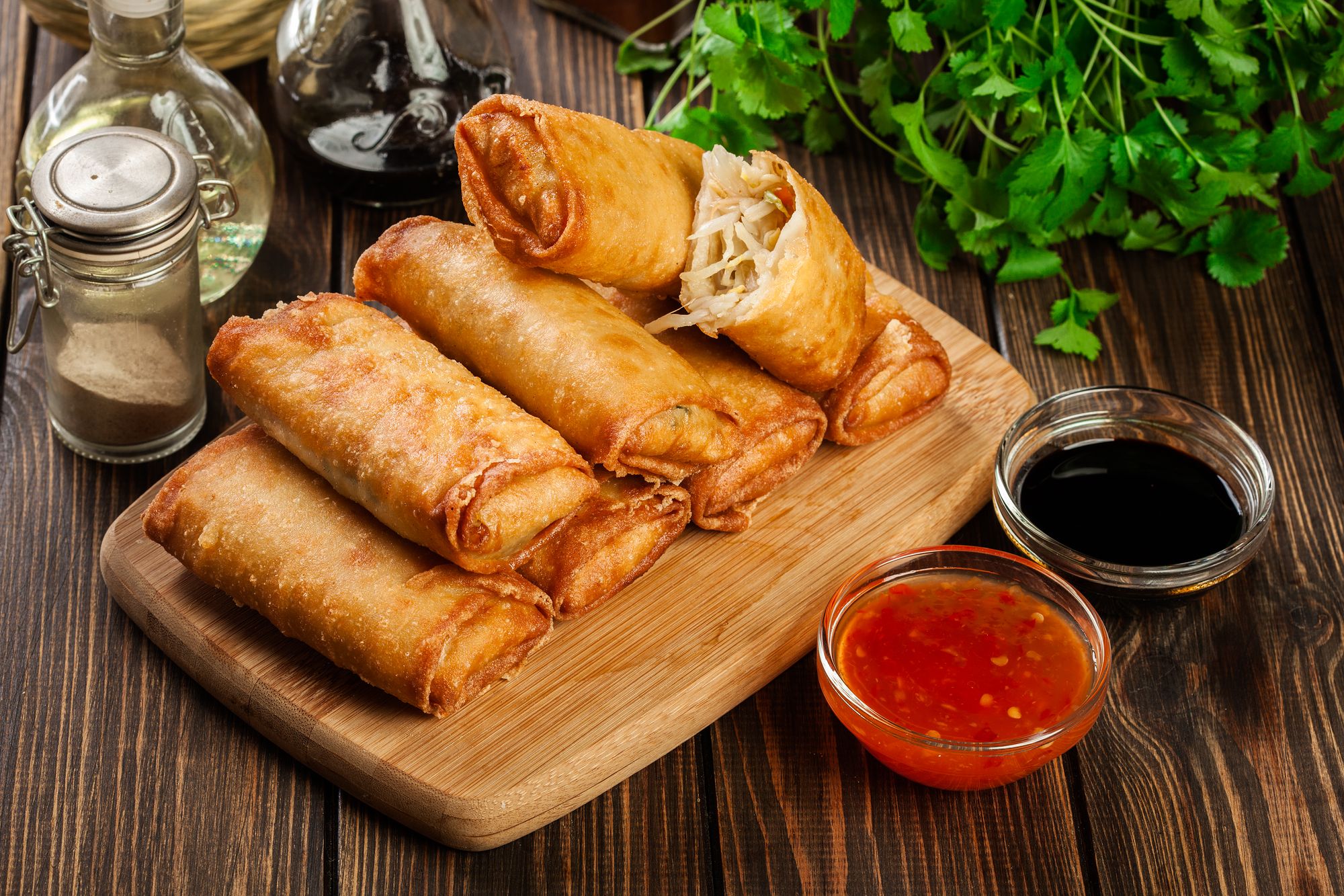 Sweet Chilli and Tofu Spring Rolls