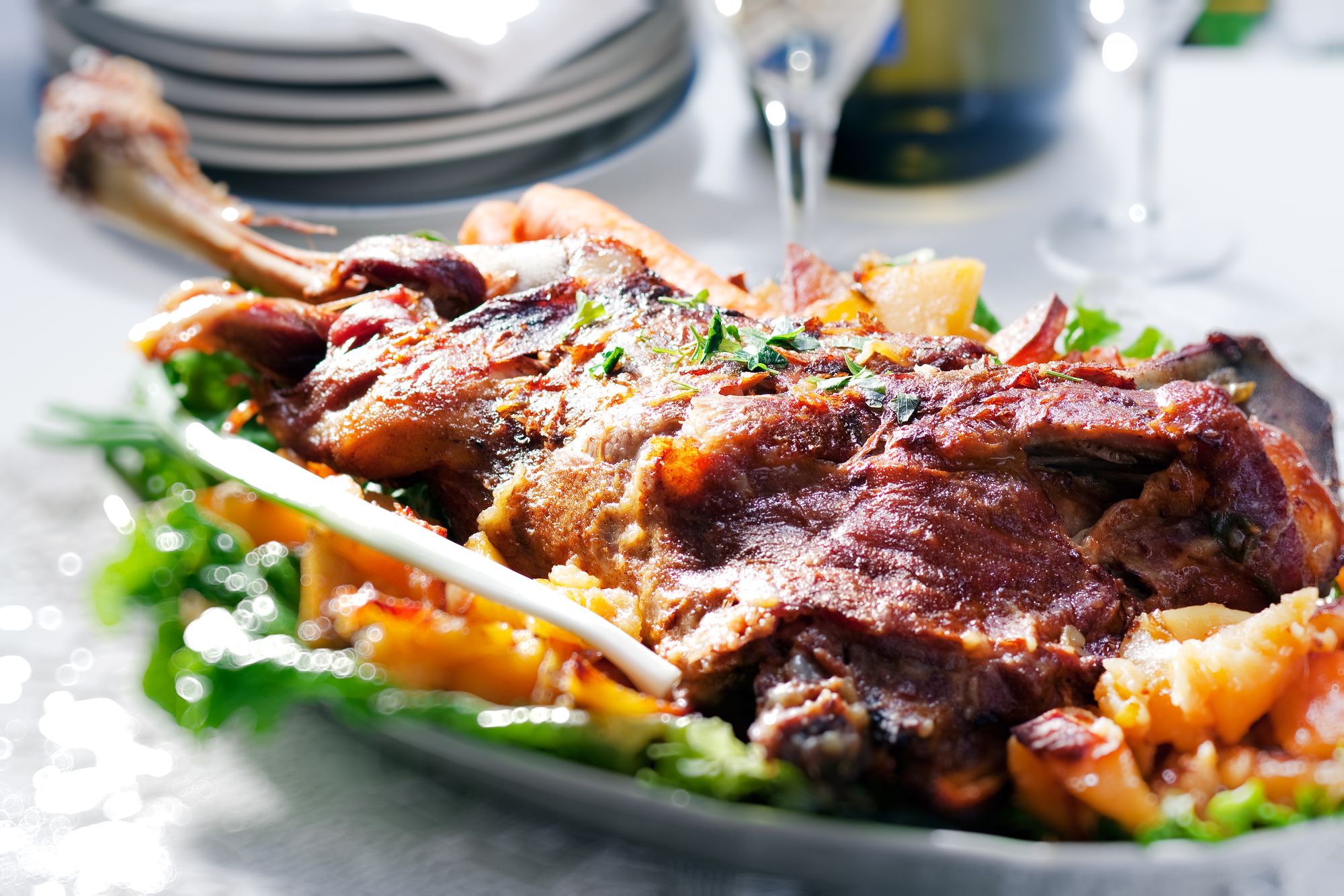Slow-Roast Mediterranean Lamb Shoulder