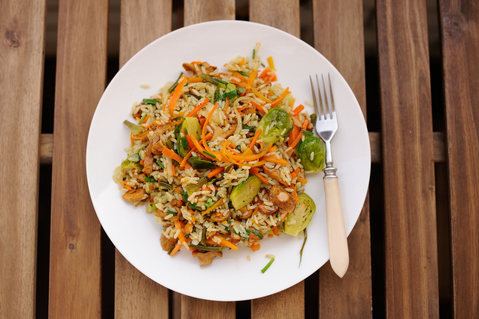 Beef and Brussels Sprouts Fried Rice
