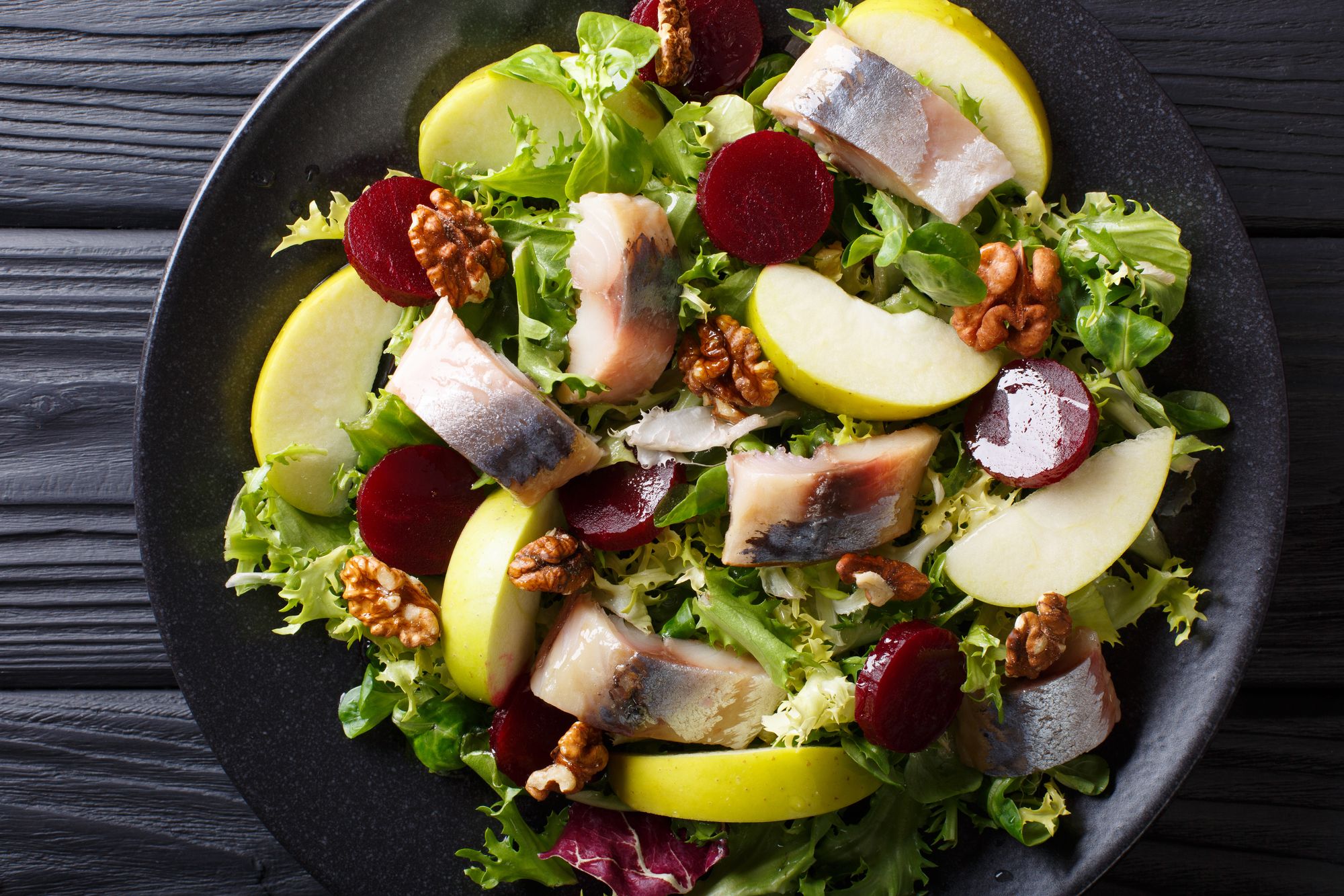 Mackerel with Apple Salad
