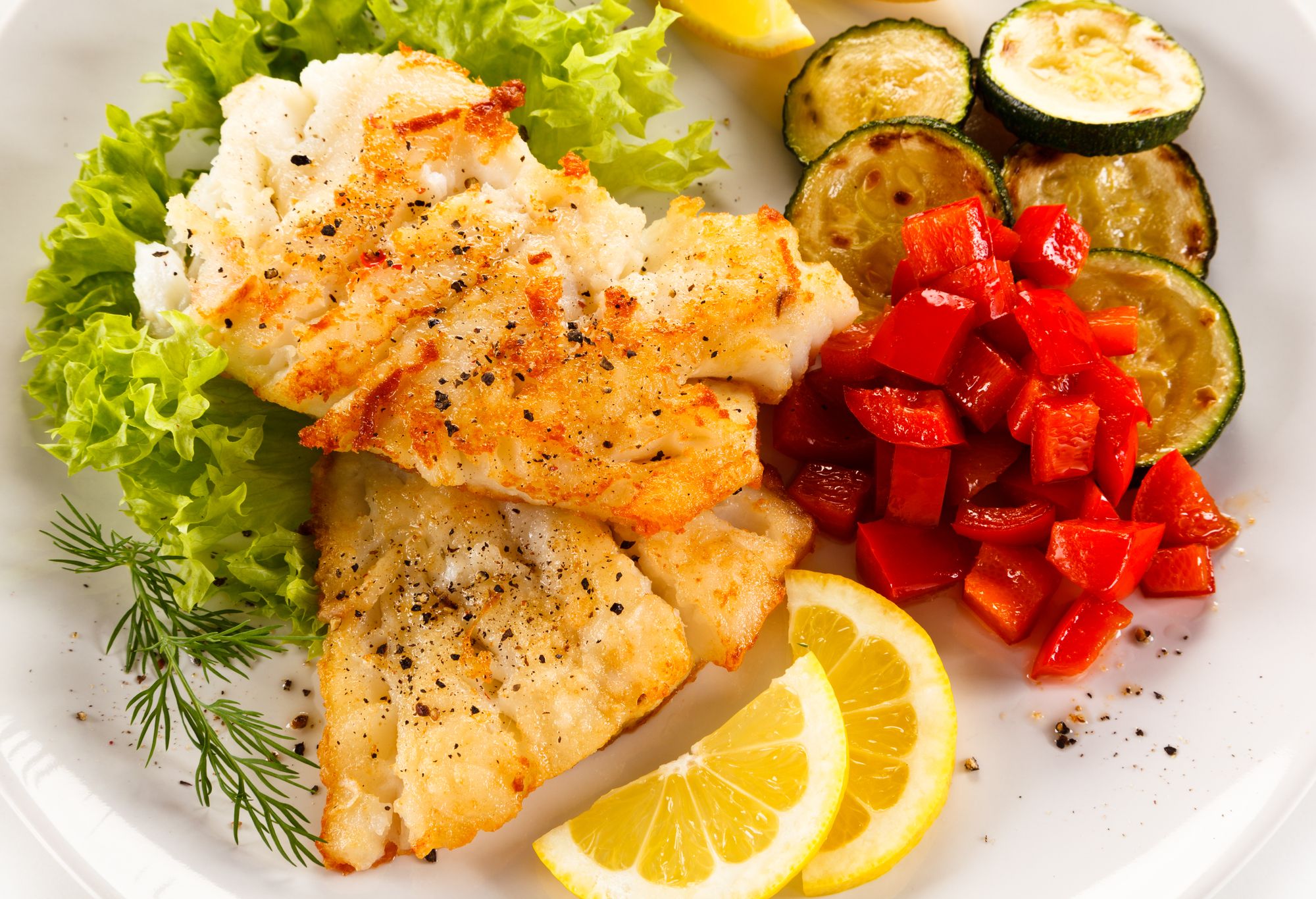 Cod with Creamy Courgette and Potatoes