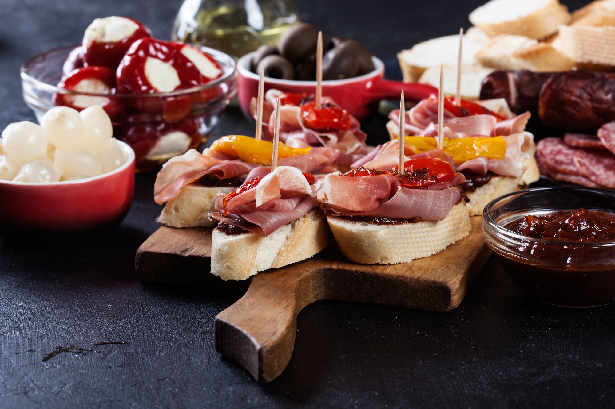 Butter Bean and Jamon Tapas