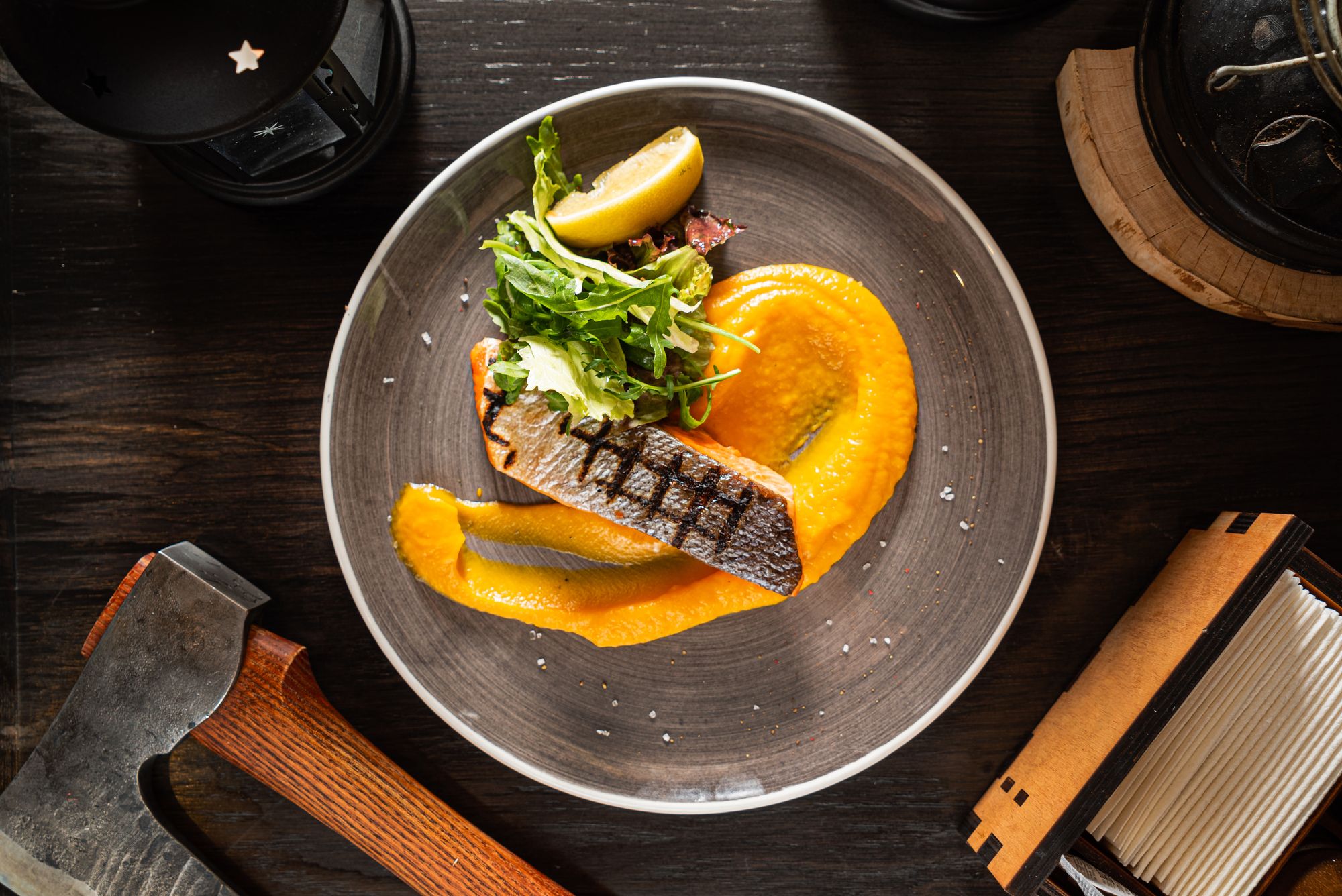 Bream with Sweet Potato Salad