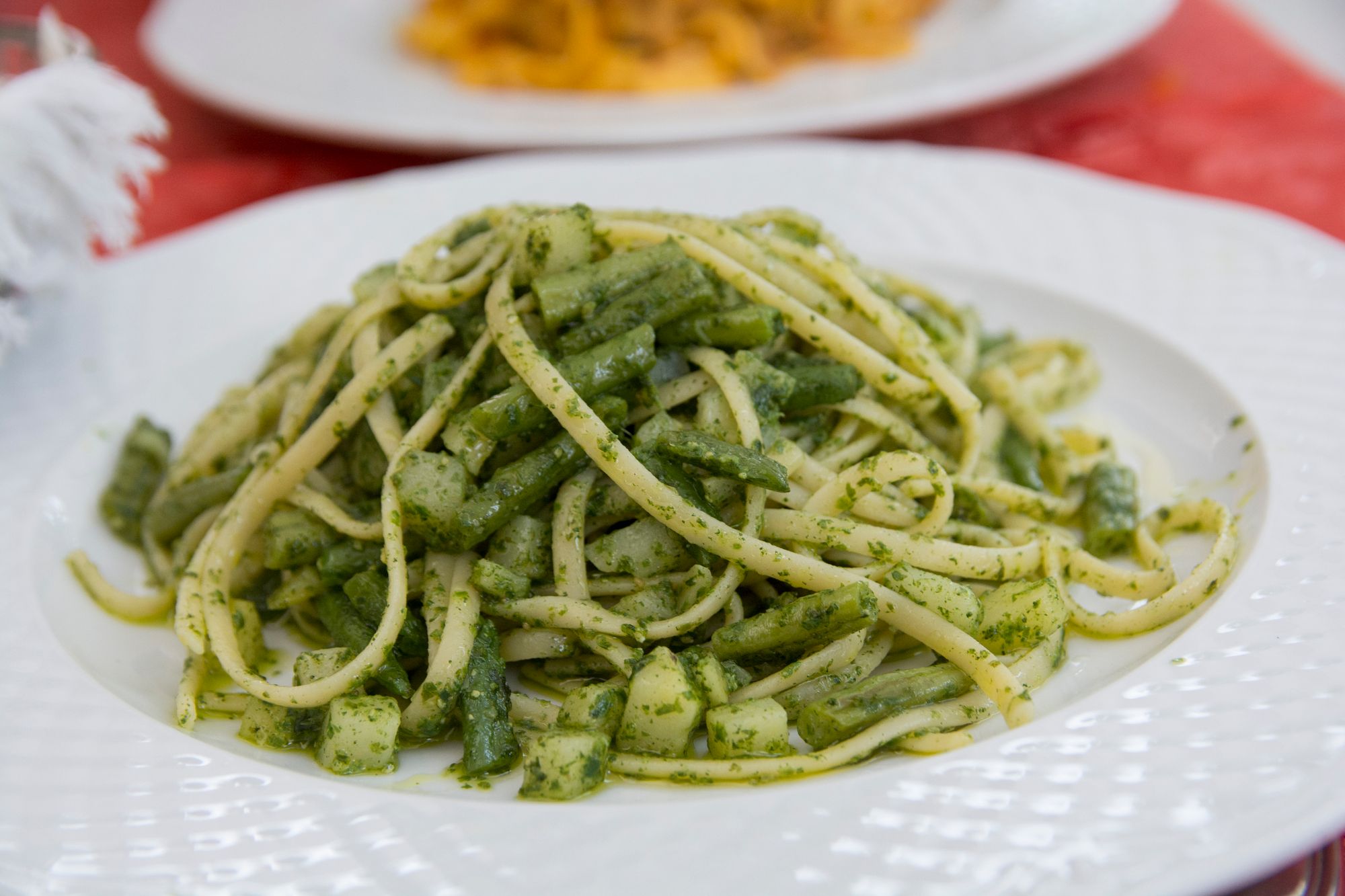 Runner Bean Spaghetti and Capers