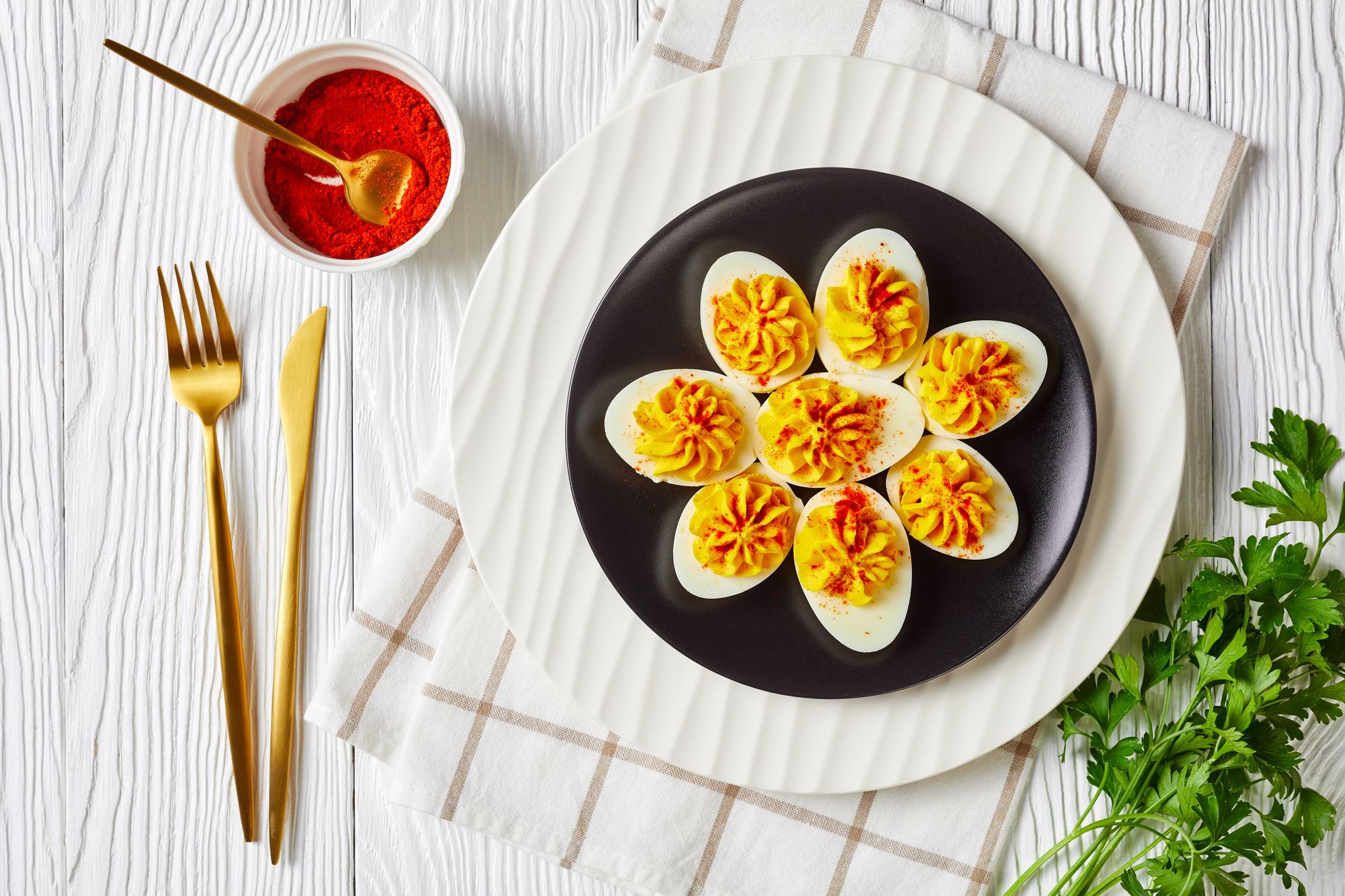 Japanese Devilled Eggs Canape