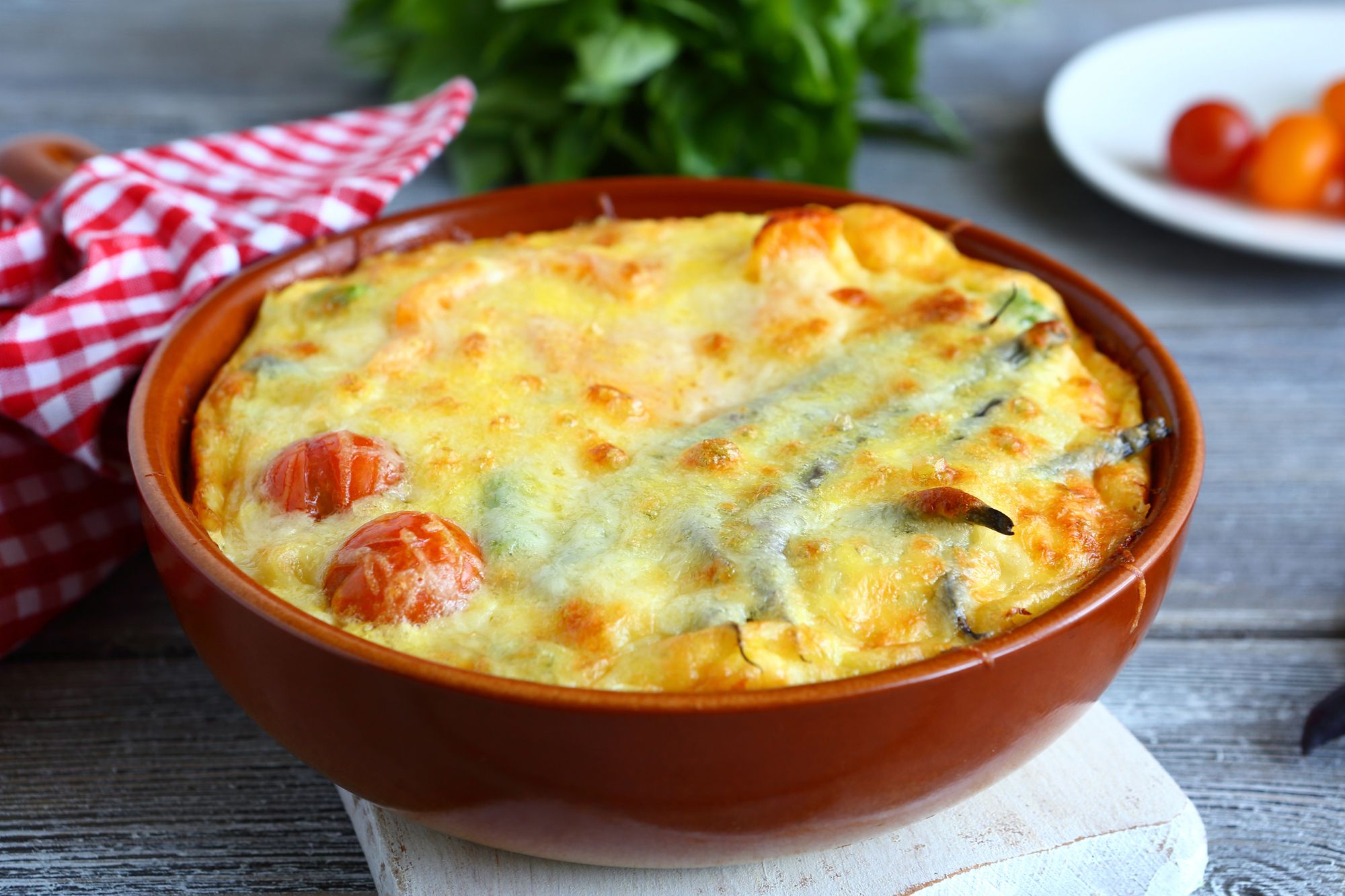 Vegetarian Squash and Stilton Toad in the Hole