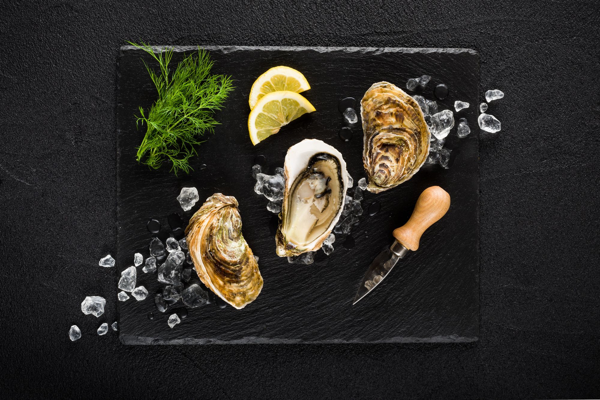 Oysters with Horseradish Cream