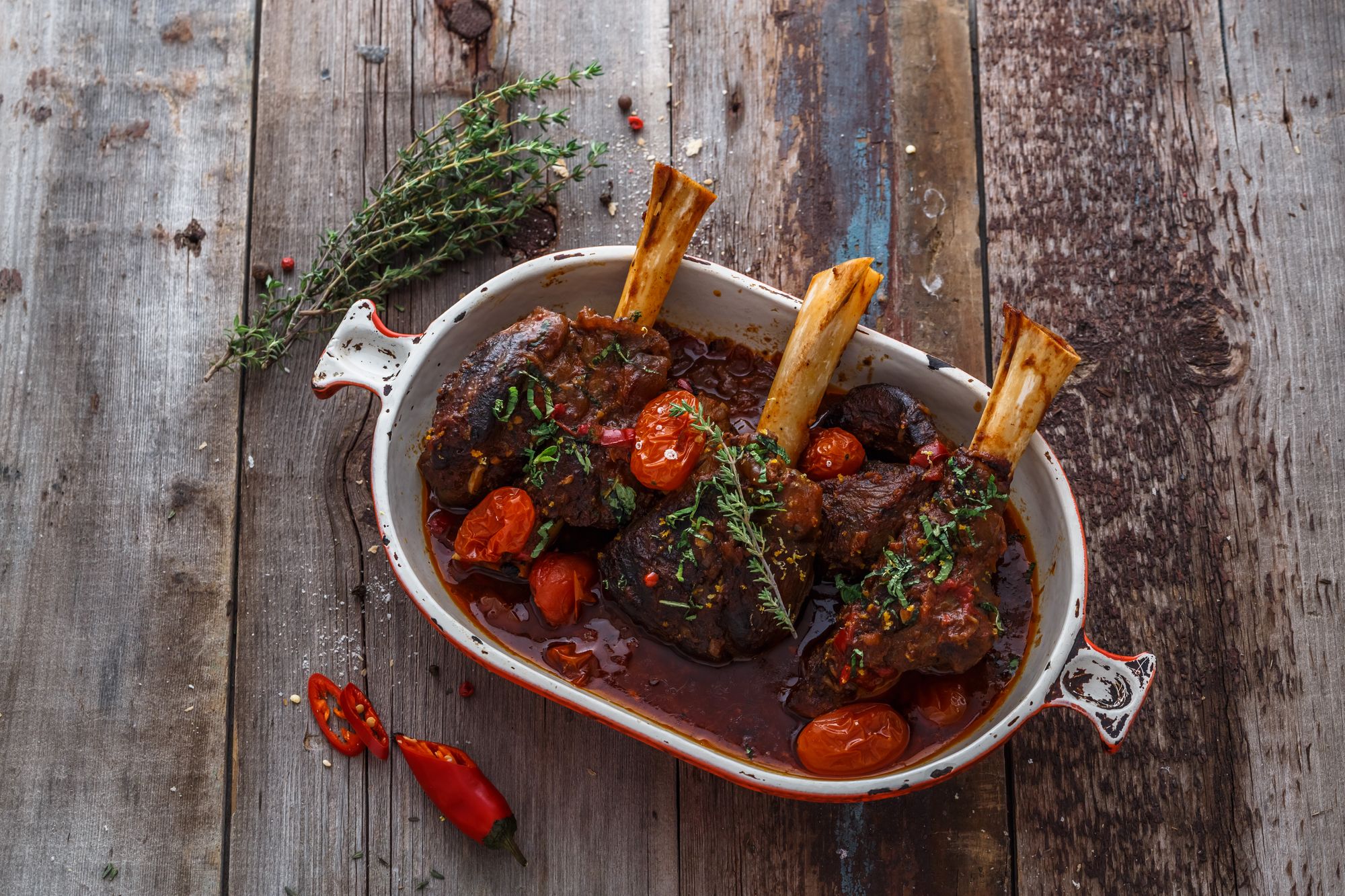 Lamb Shank Cacciatore