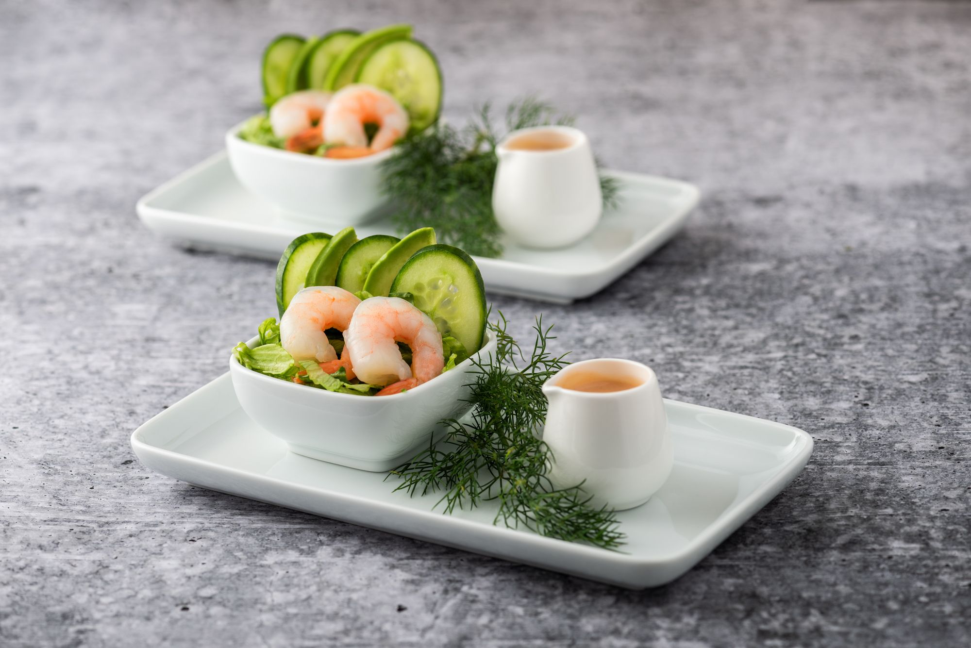 Kimchi and Prawn Cocktail Boats