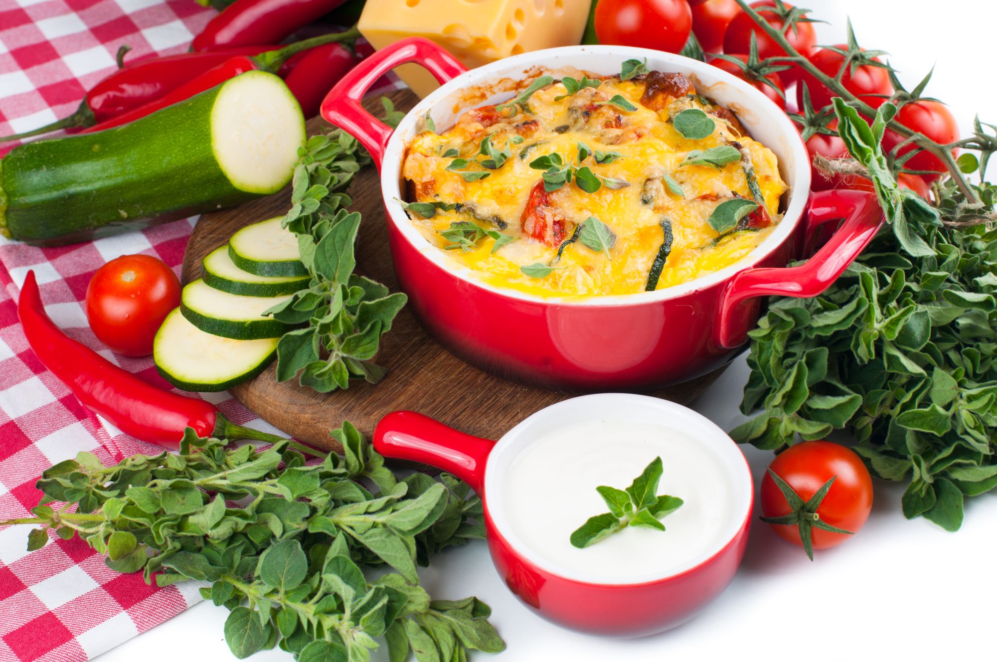 Tomato, Garlic and Parmesan Gratin