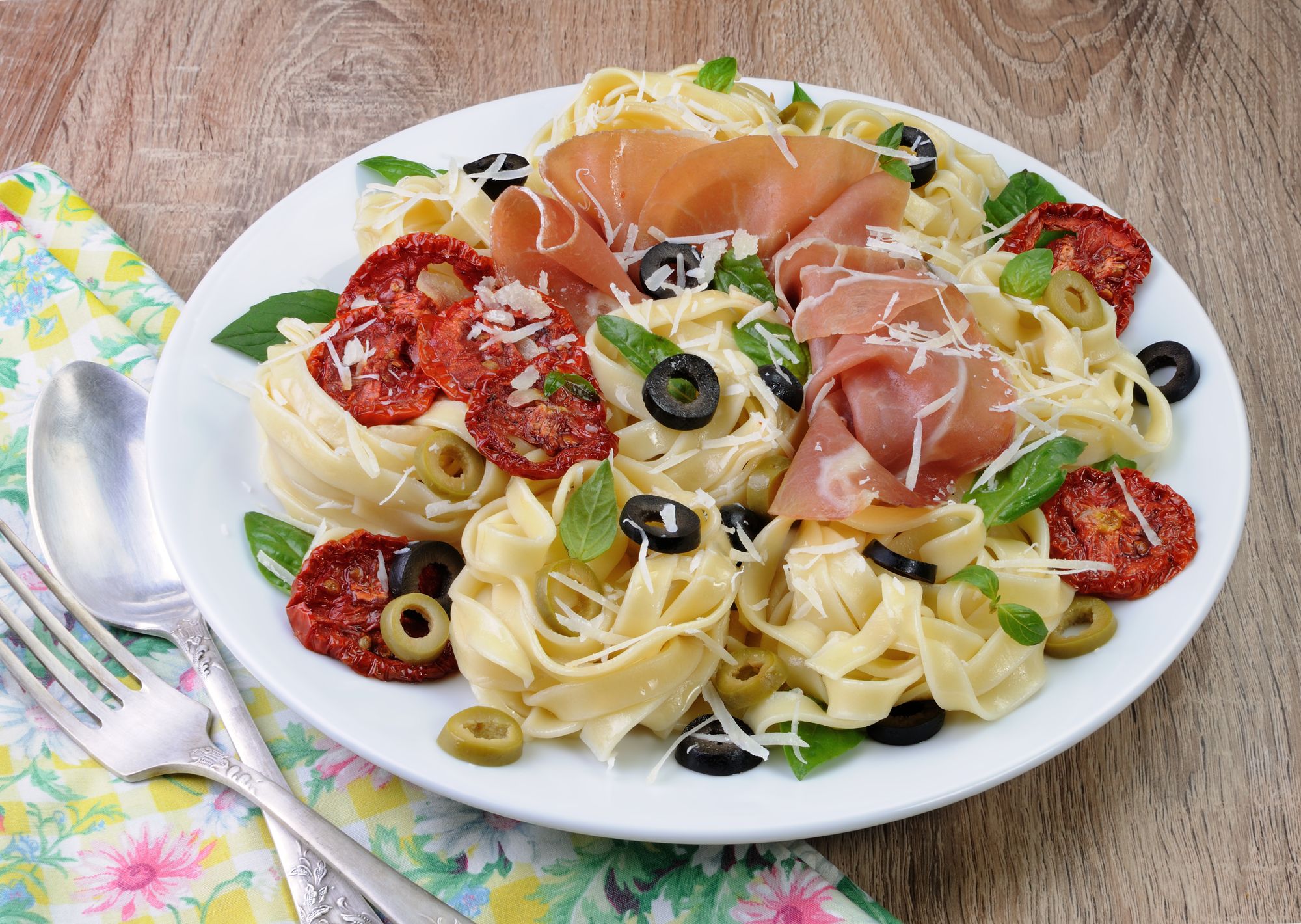 Gammon and Chestnut Tagliatelle