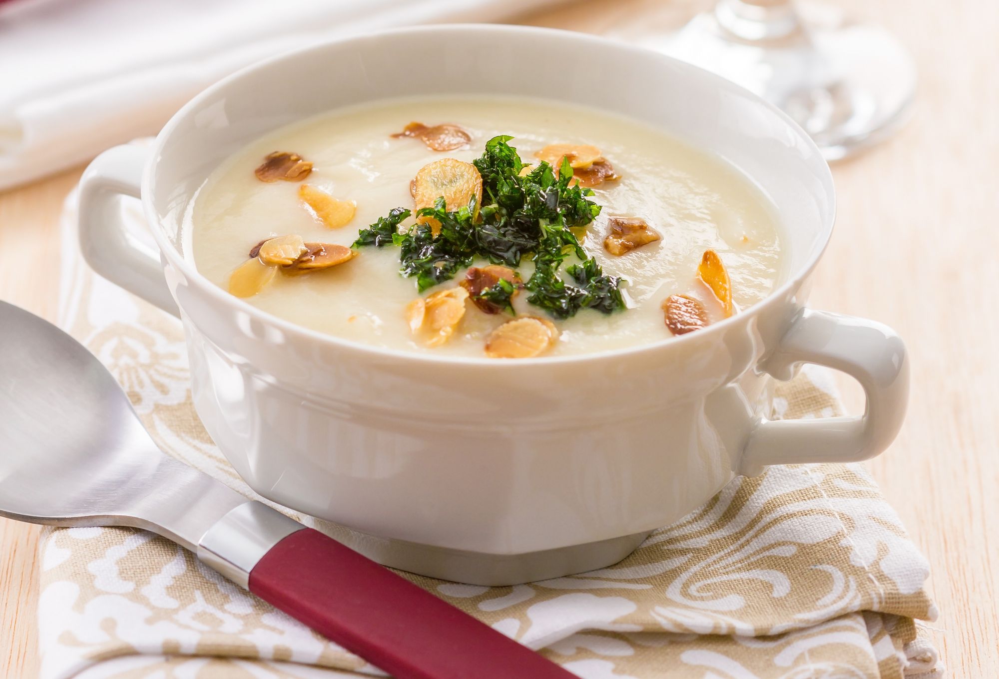 Herb and Almond Soup