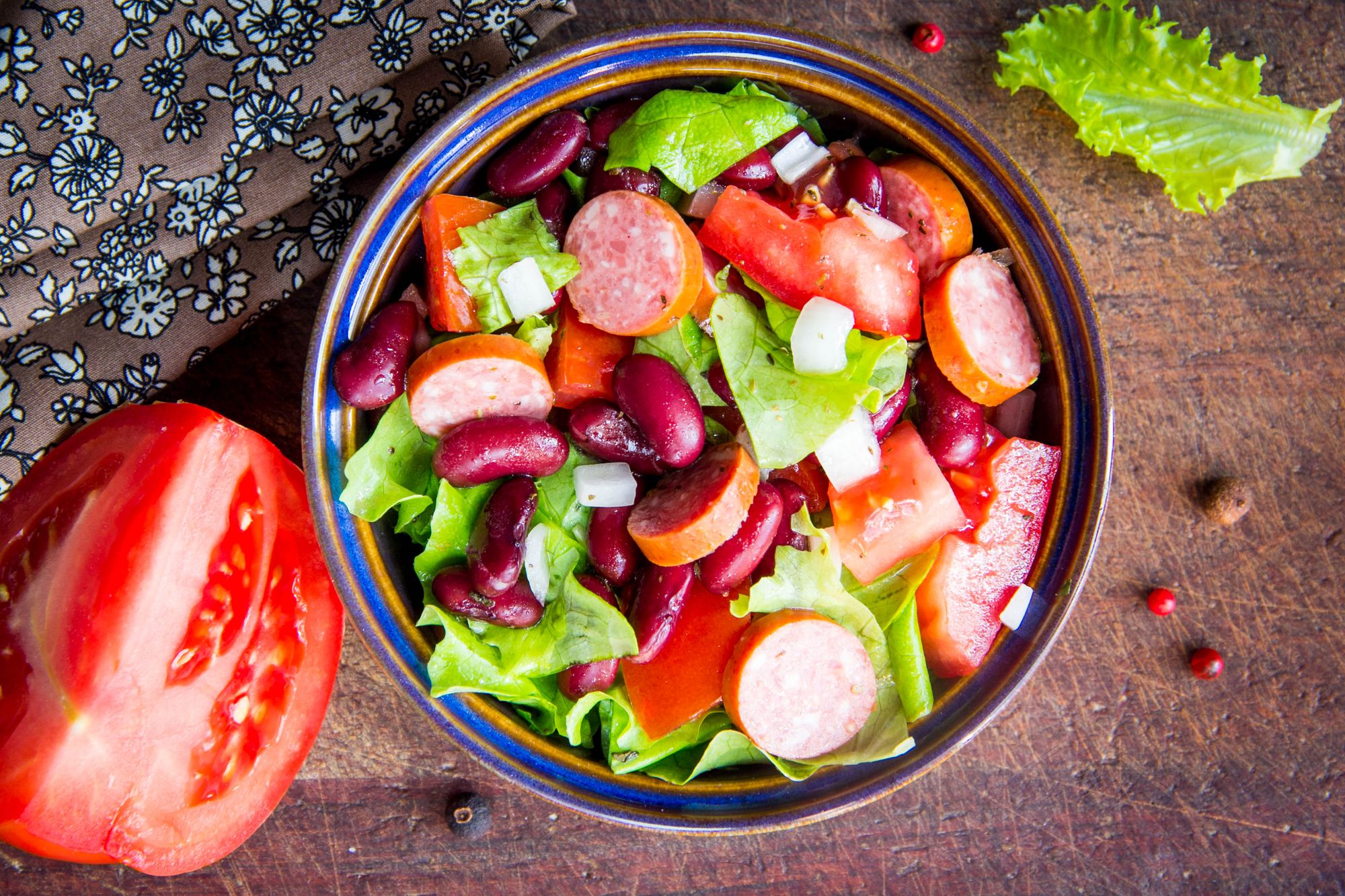 Tex-Mex Bean and Chorizo Salad