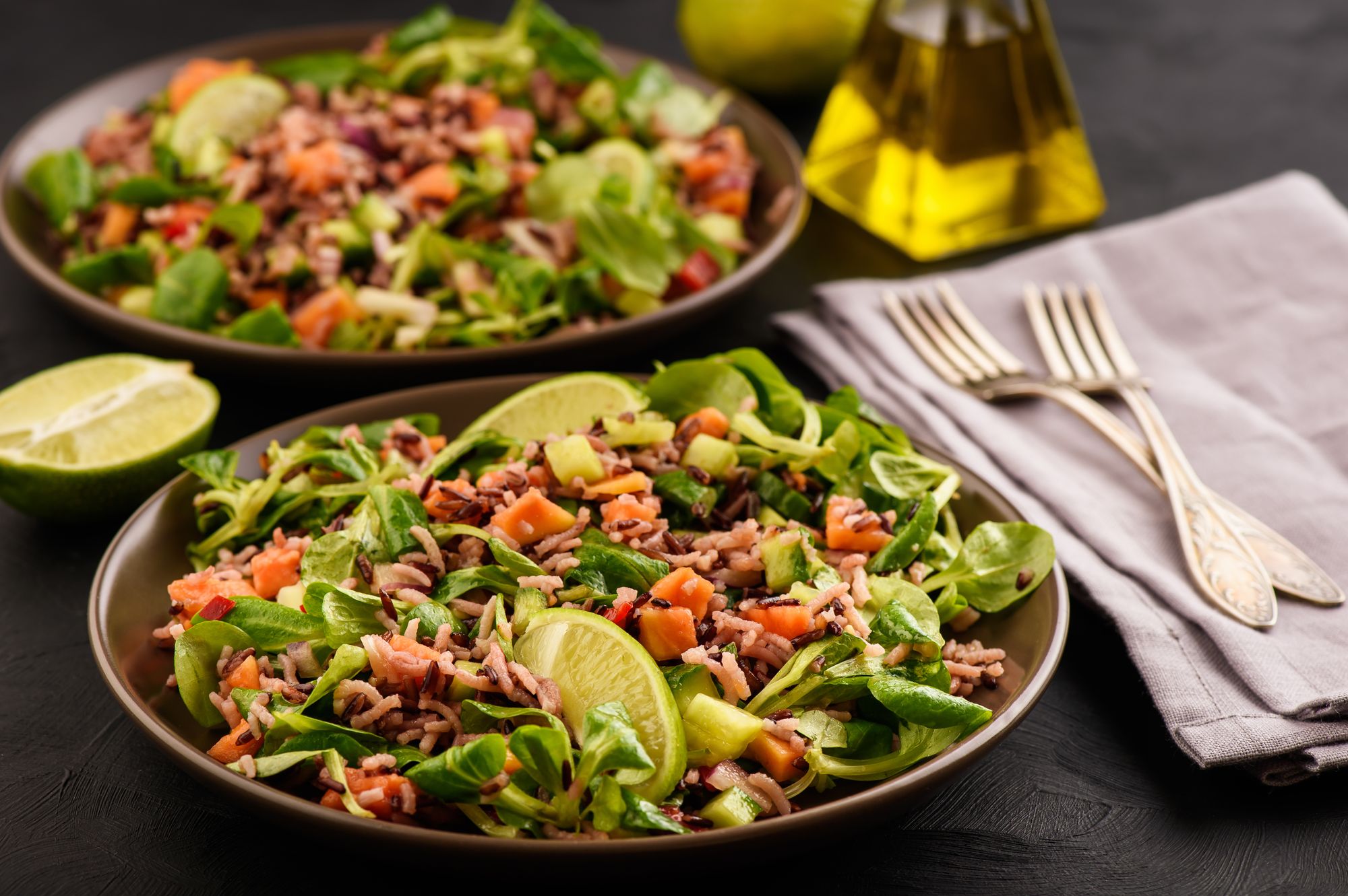 Moroccan Wild Rice and Harissa Salad